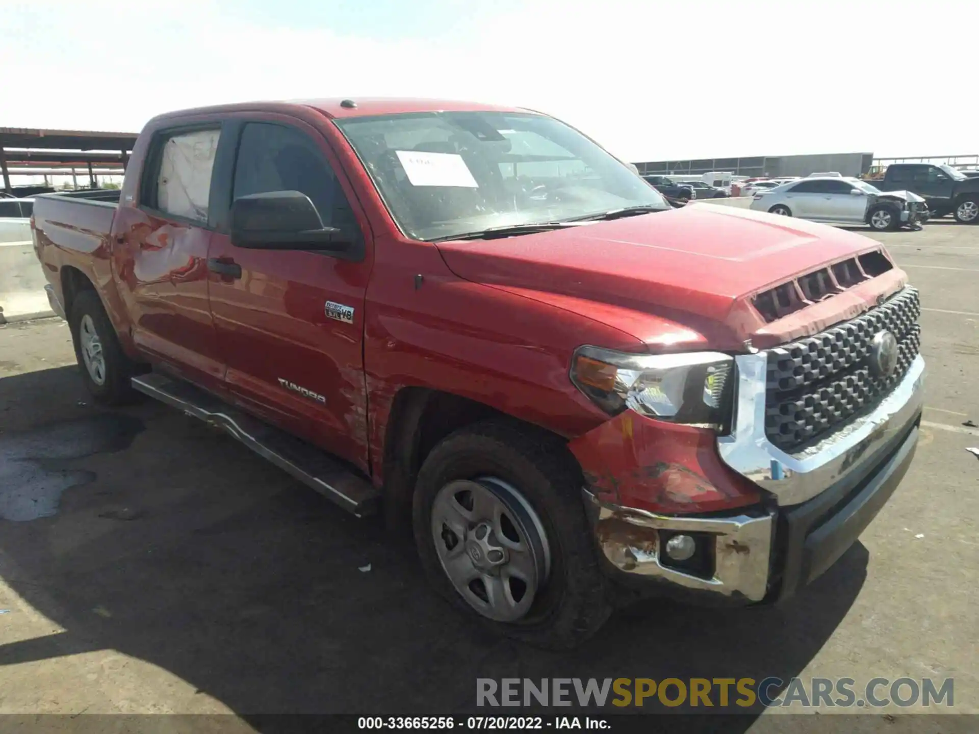 1 Photograph of a damaged car 5TFDY5F16KX854041 TOYOTA TUNDRA 4WD 2019