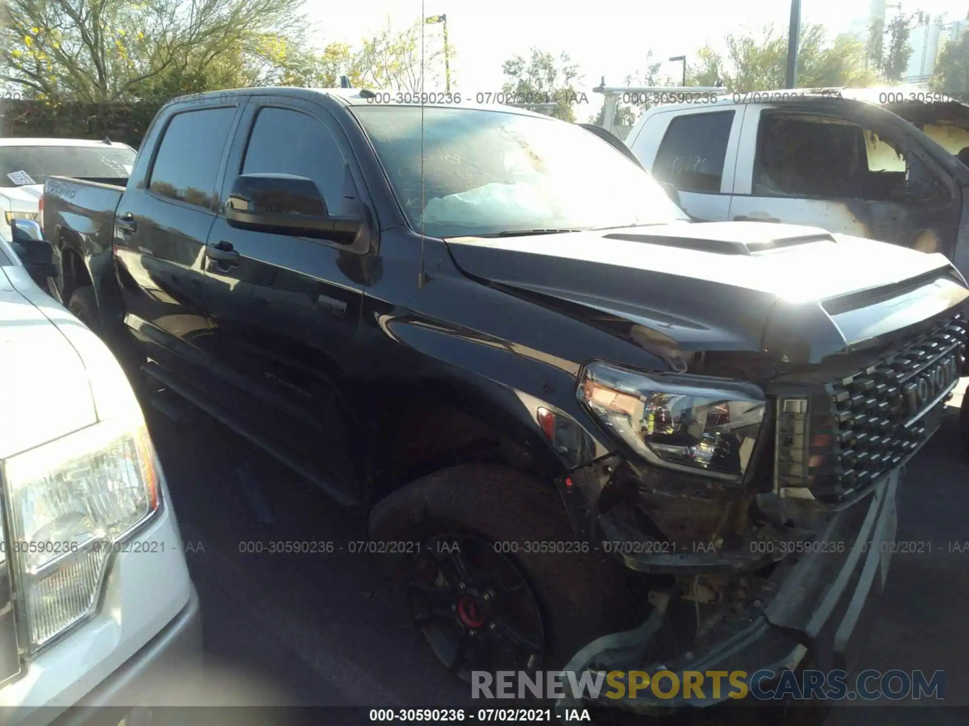 1 Photograph of a damaged car 5TFDY5F17KX849270 TOYOTA TUNDRA 4WD 2019