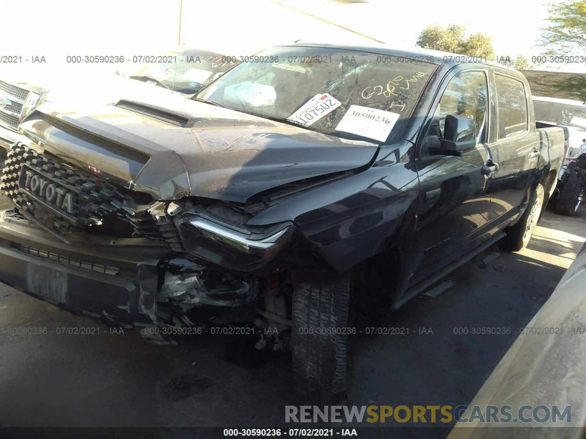 2 Photograph of a damaged car 5TFDY5F17KX849270 TOYOTA TUNDRA 4WD 2019