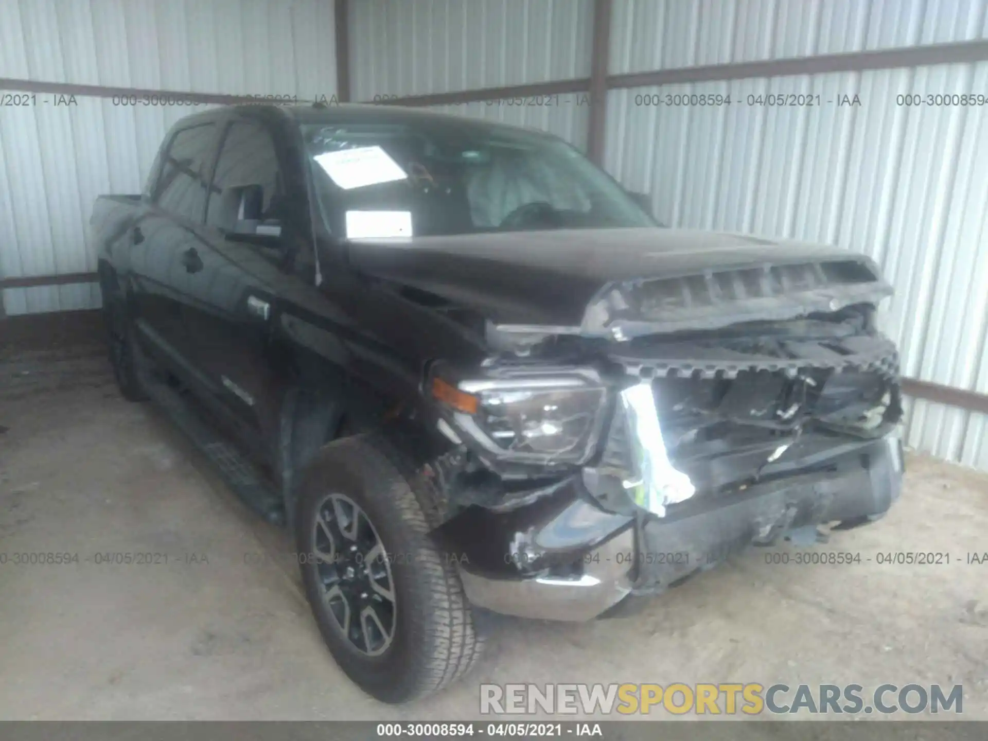 1 Photograph of a damaged car 5TFDY5F17KX850726 TOYOTA TUNDRA 4WD 2019