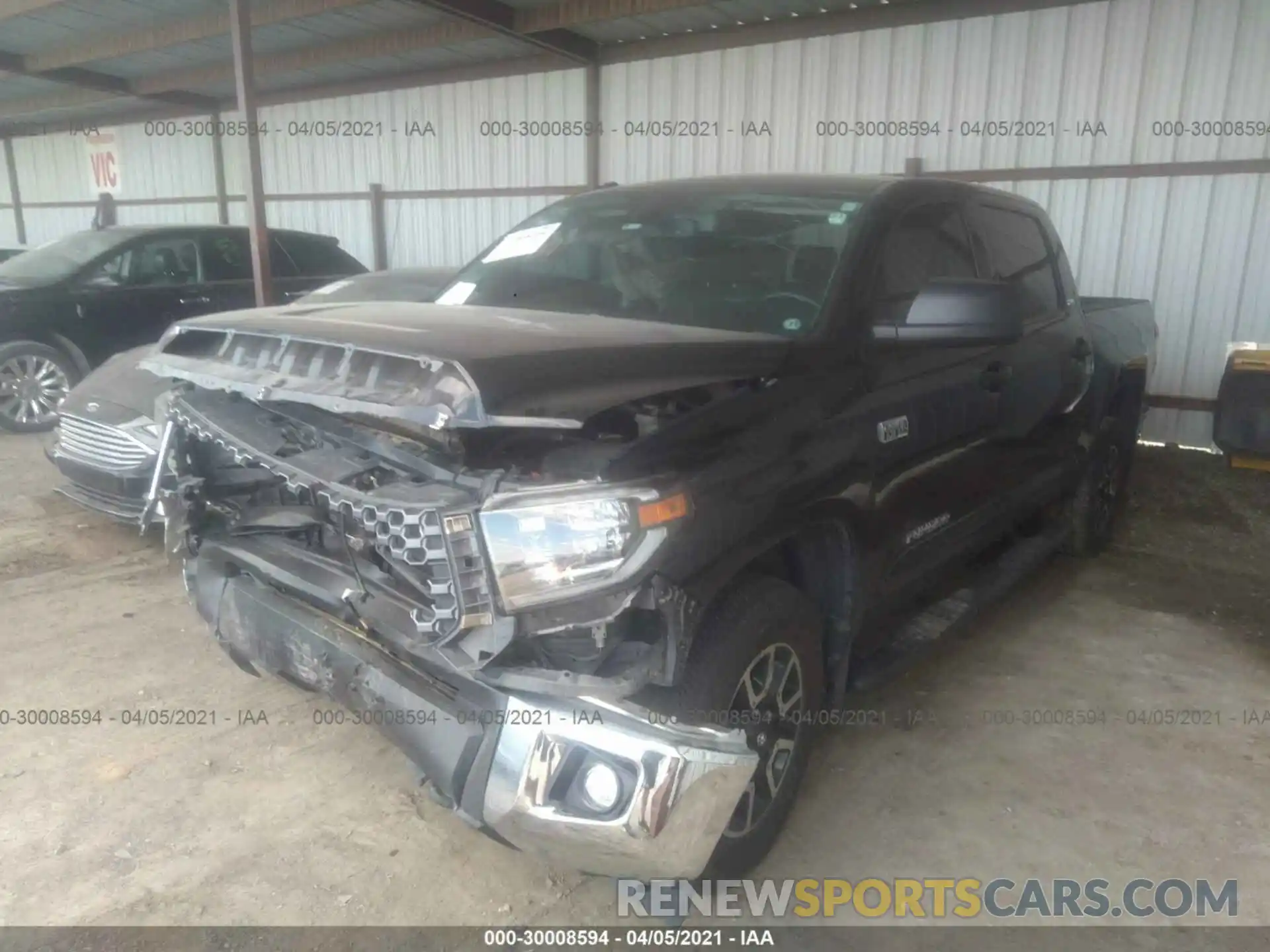 2 Photograph of a damaged car 5TFDY5F17KX850726 TOYOTA TUNDRA 4WD 2019