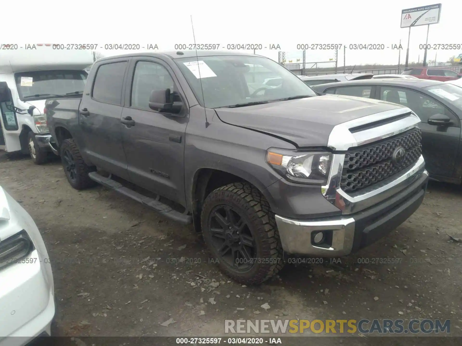 1 Photograph of a damaged car 5TFDY5F17KX858437 TOYOTA TUNDRA 4WD 2019