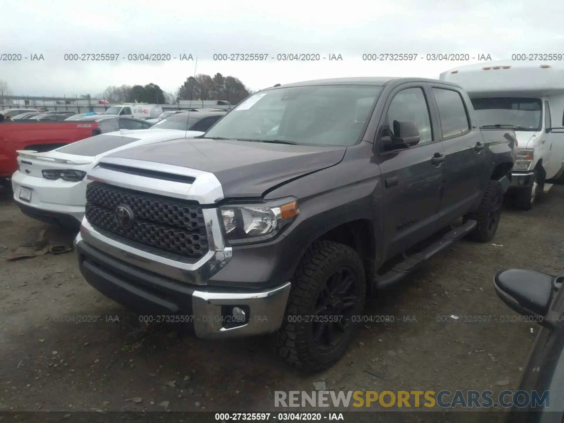 2 Photograph of a damaged car 5TFDY5F17KX858437 TOYOTA TUNDRA 4WD 2019