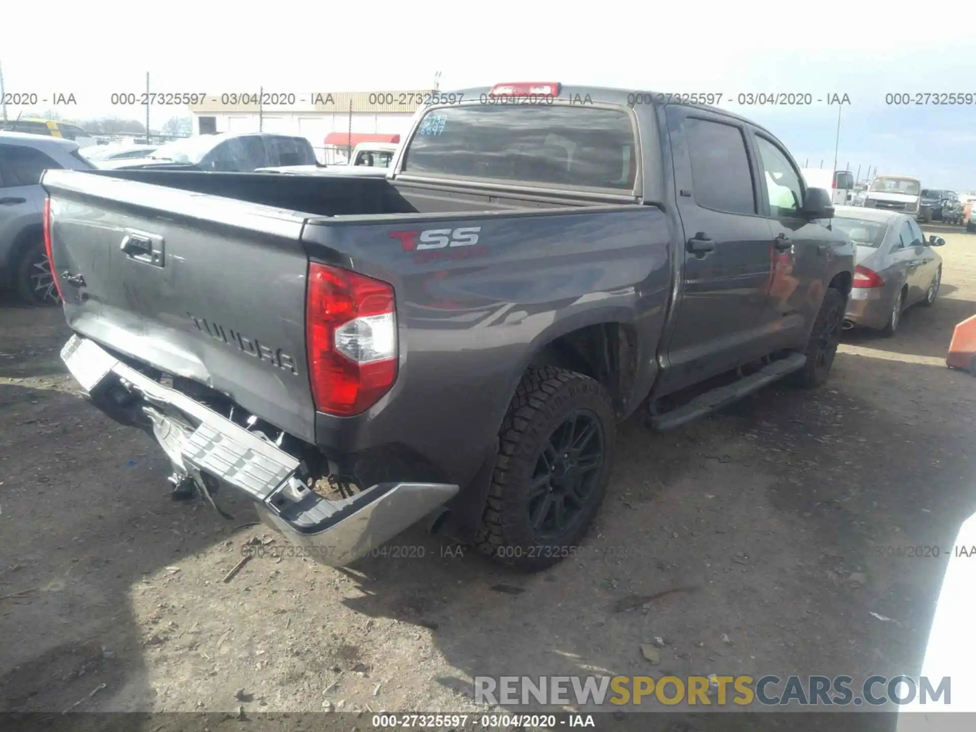 4 Photograph of a damaged car 5TFDY5F17KX858437 TOYOTA TUNDRA 4WD 2019