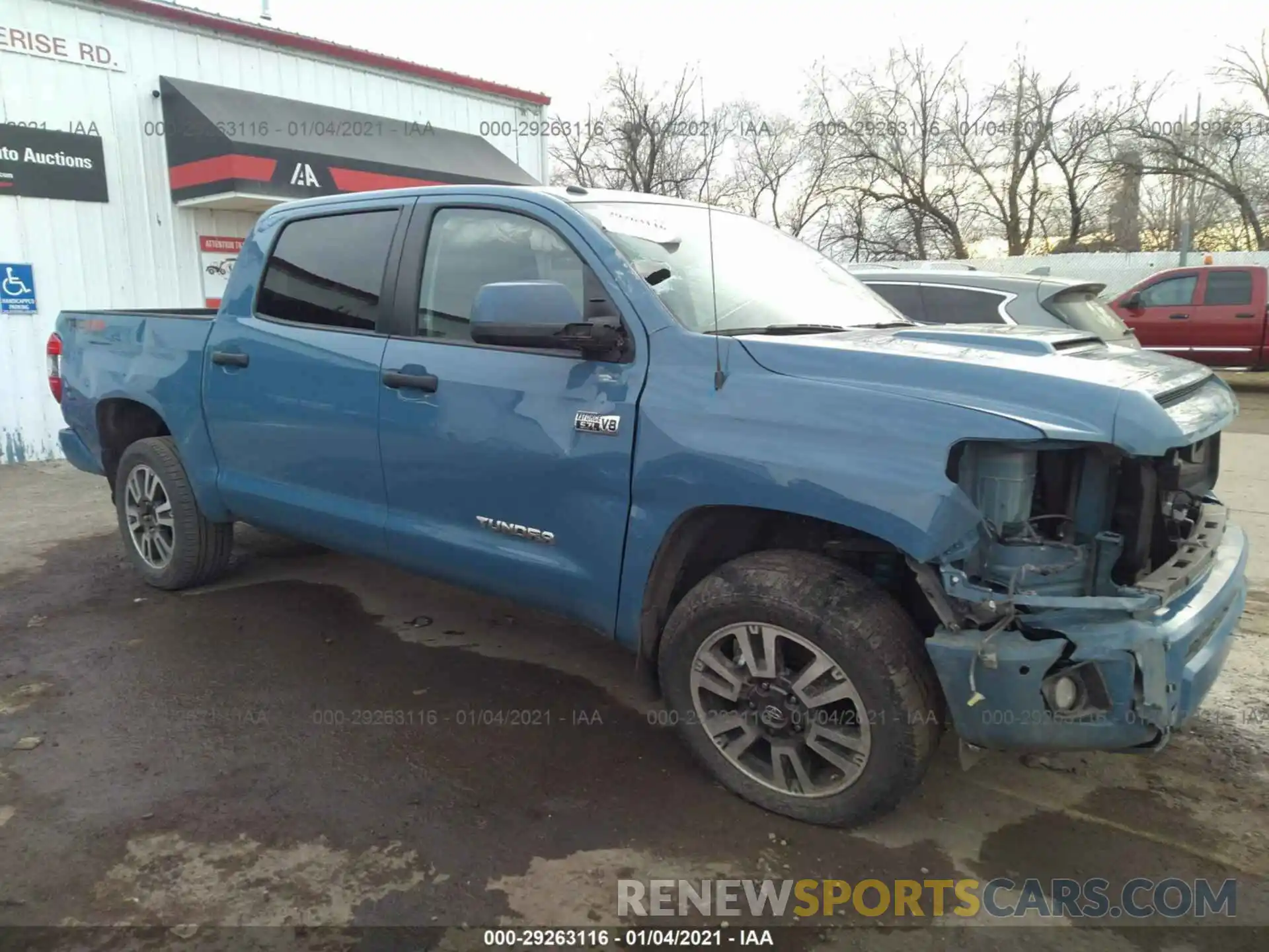 1 Photograph of a damaged car 5TFDY5F18KX859371 TOYOTA TUNDRA 4WD 2019