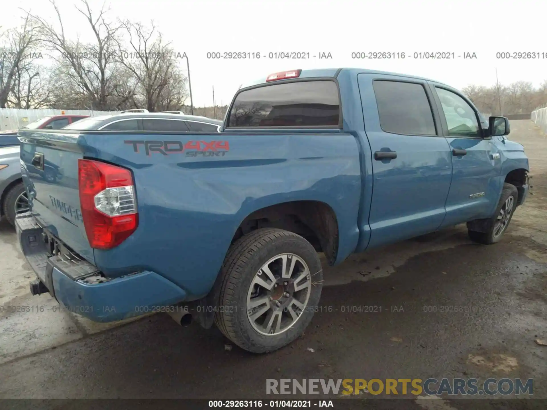 4 Photograph of a damaged car 5TFDY5F18KX859371 TOYOTA TUNDRA 4WD 2019