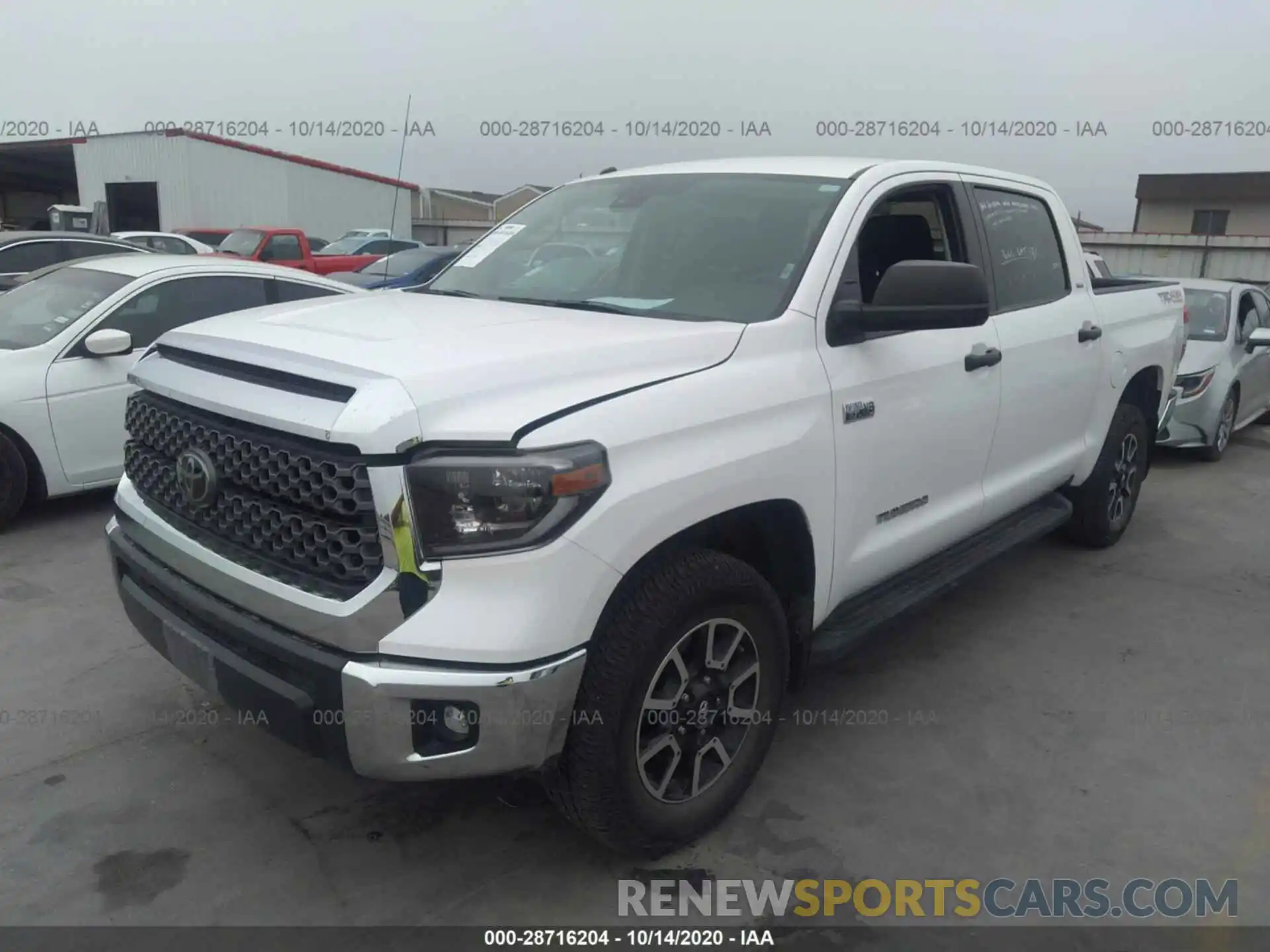 2 Photograph of a damaged car 5TFDY5F19KX821955 TOYOTA TUNDRA 4WD 2019