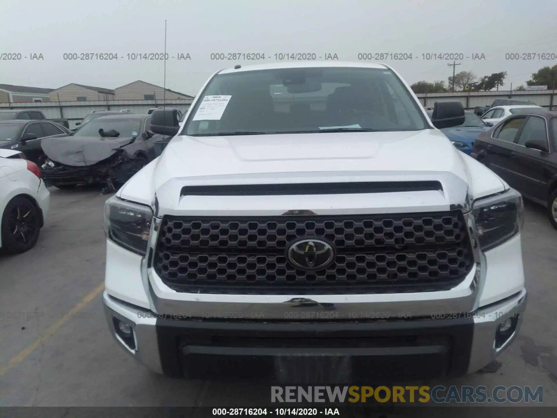 6 Photograph of a damaged car 5TFDY5F19KX821955 TOYOTA TUNDRA 4WD 2019