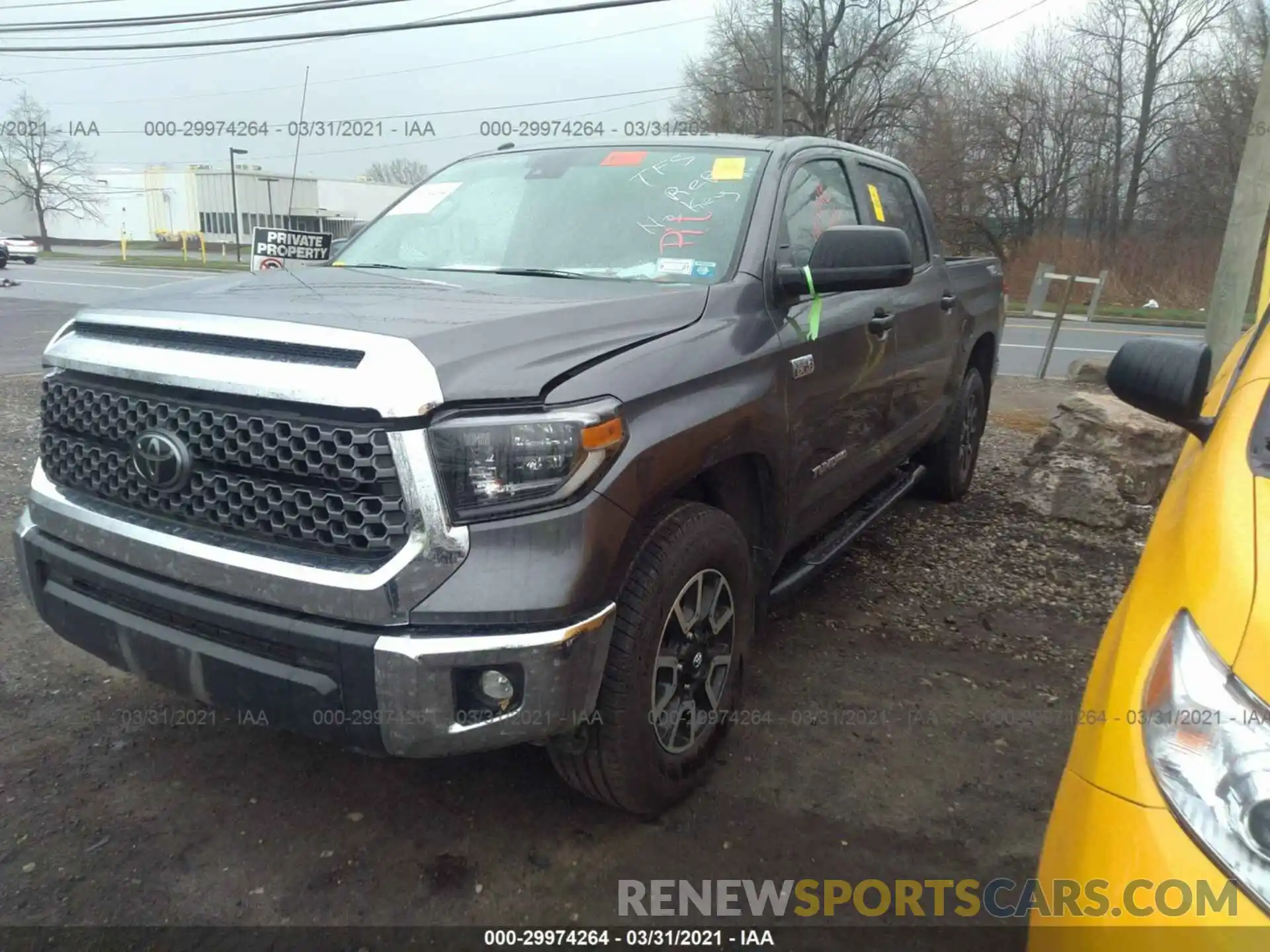 2 Photograph of a damaged car 5TFDY5F1XKX861557 TOYOTA TUNDRA 4WD 2019