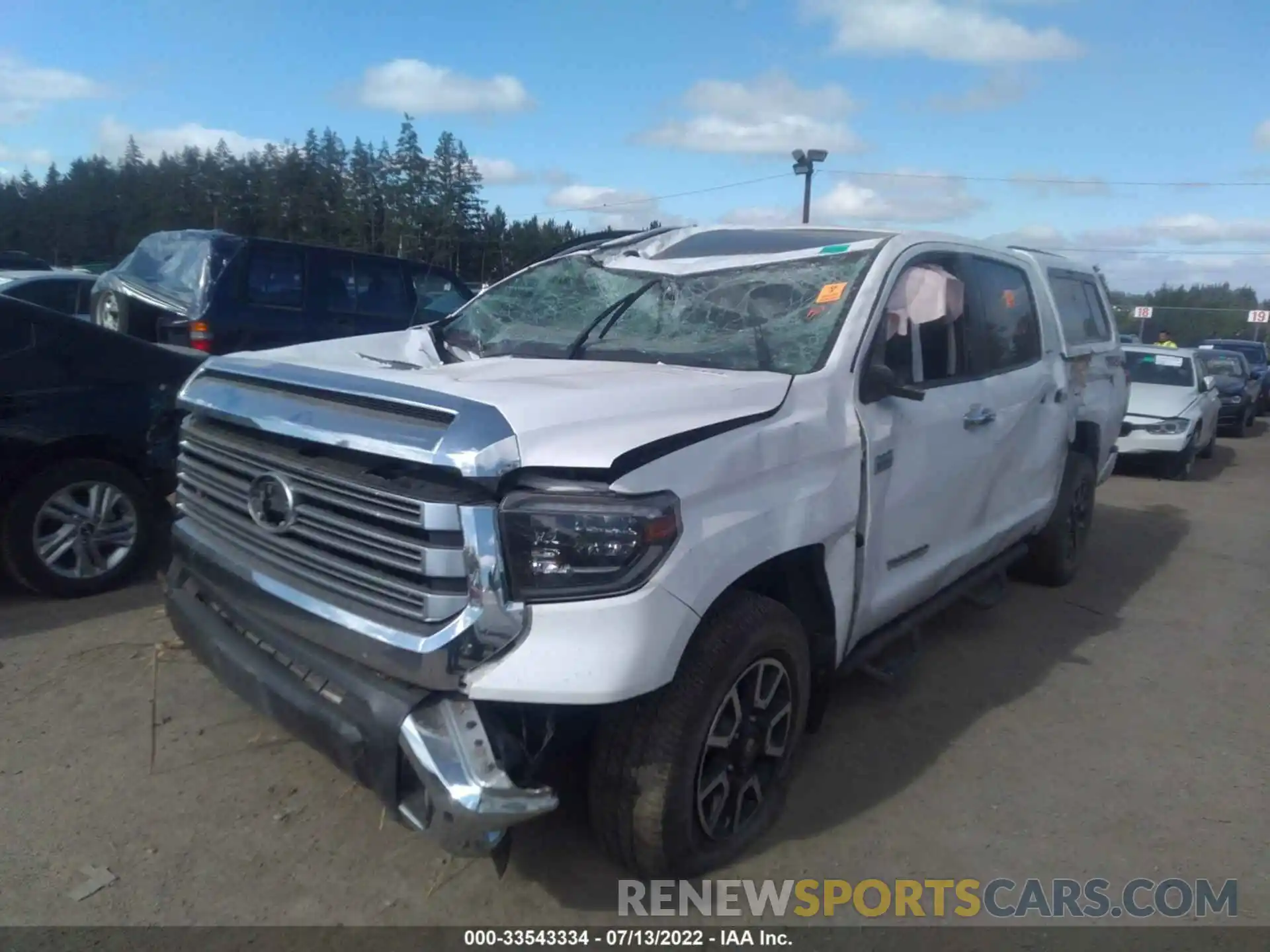 2 Photograph of a damaged car 5TFHY5F10KX787258 TOYOTA TUNDRA 4WD 2019