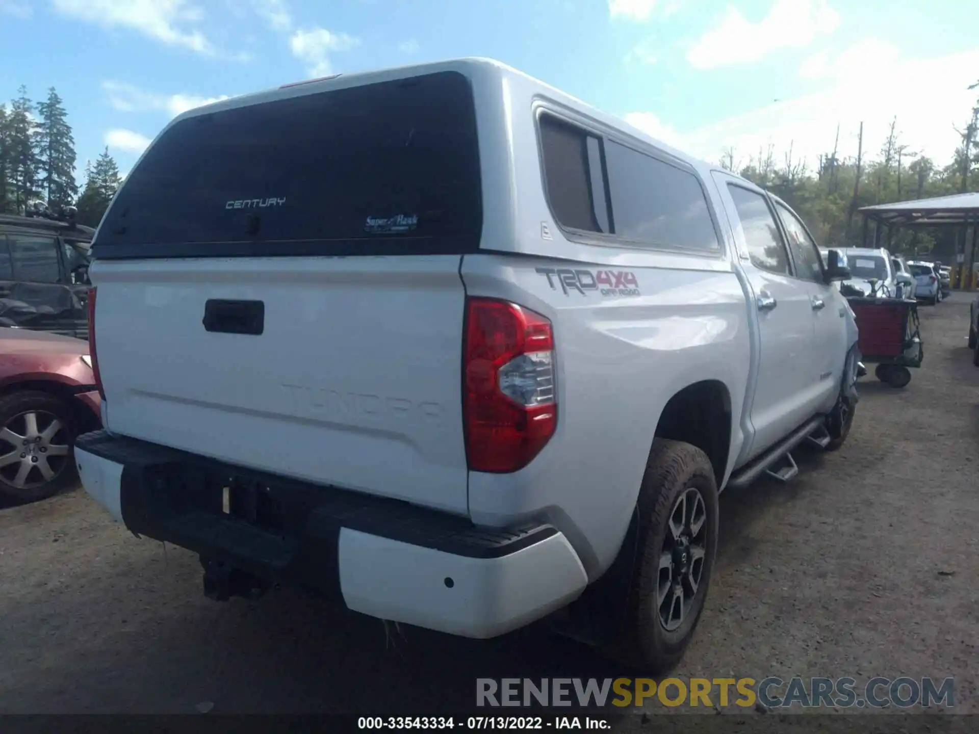 4 Photograph of a damaged car 5TFHY5F10KX787258 TOYOTA TUNDRA 4WD 2019