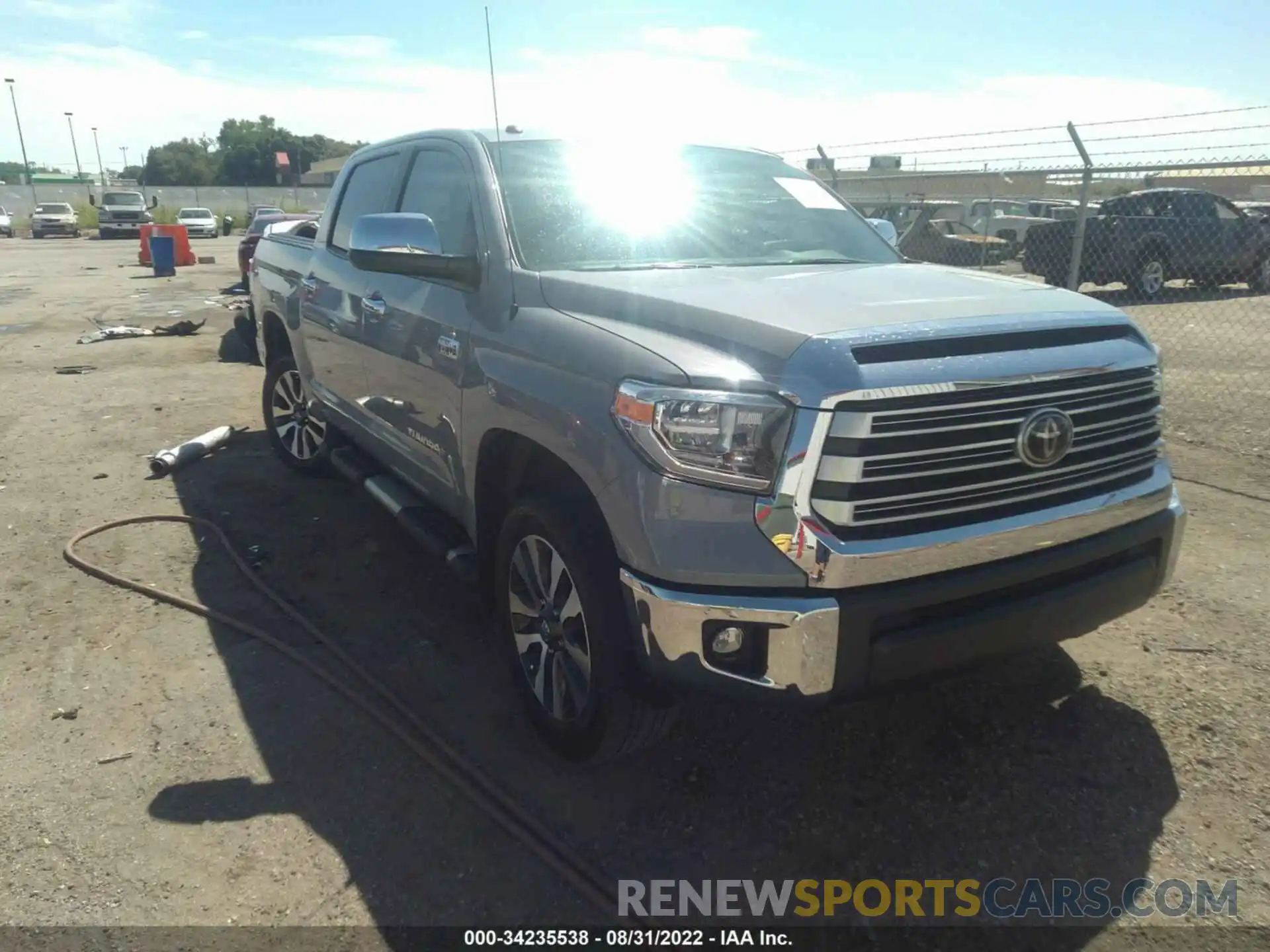 1 Photograph of a damaged car 5TFHY5F11KX782411 TOYOTA TUNDRA 4WD 2019