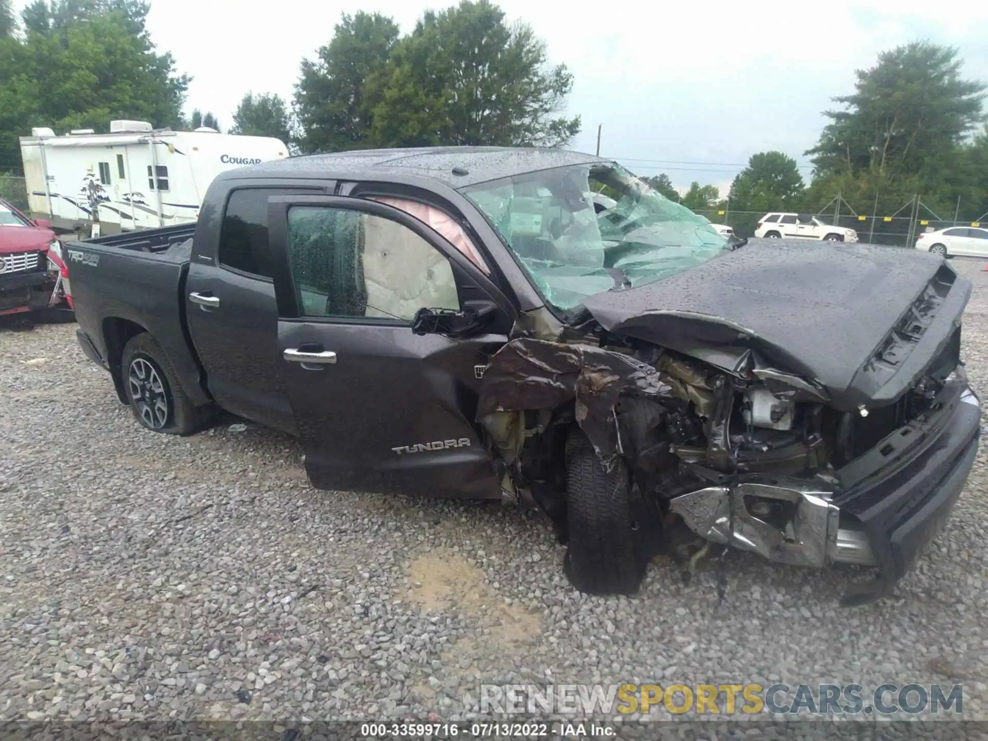 1 Photograph of a damaged car 5TFHY5F12KX848366 TOYOTA TUNDRA 4WD 2019