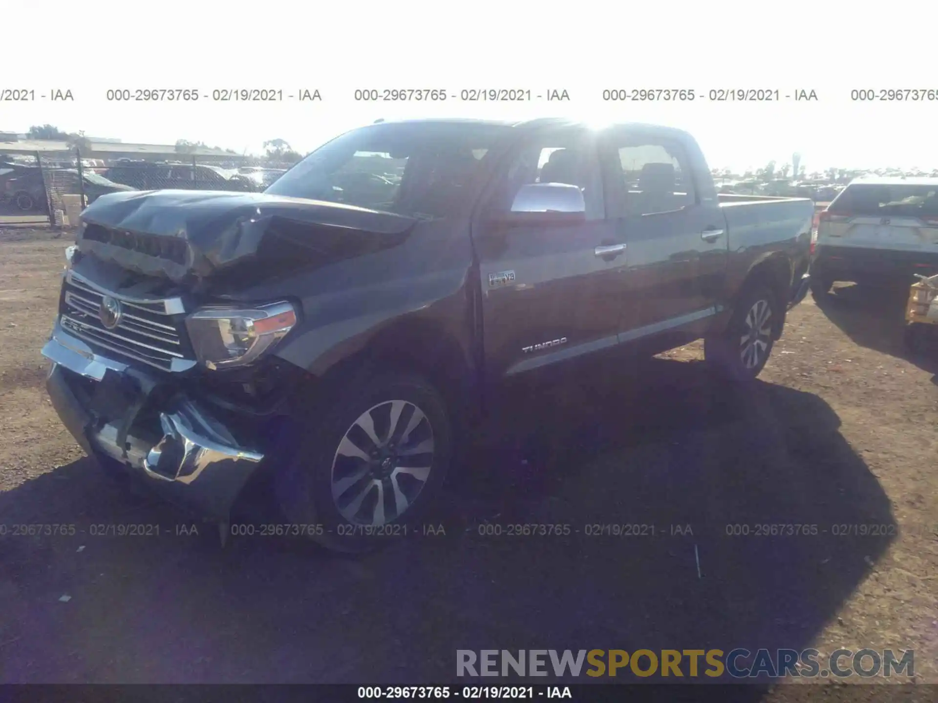 2 Photograph of a damaged car 5TFHY5F13KX788100 TOYOTA TUNDRA 4WD 2019