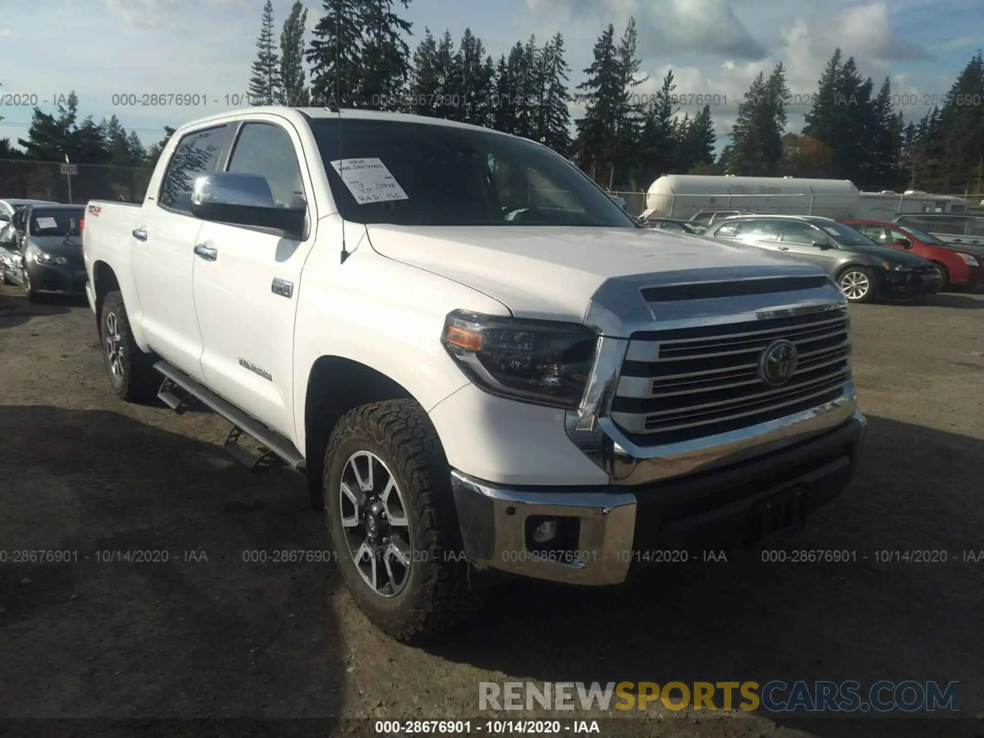 1 Photograph of a damaged car 5TFHY5F13KX805753 TOYOTA TUNDRA 4WD 2019