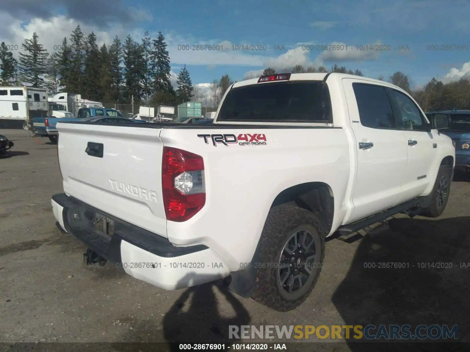 4 Photograph of a damaged car 5TFHY5F13KX805753 TOYOTA TUNDRA 4WD 2019