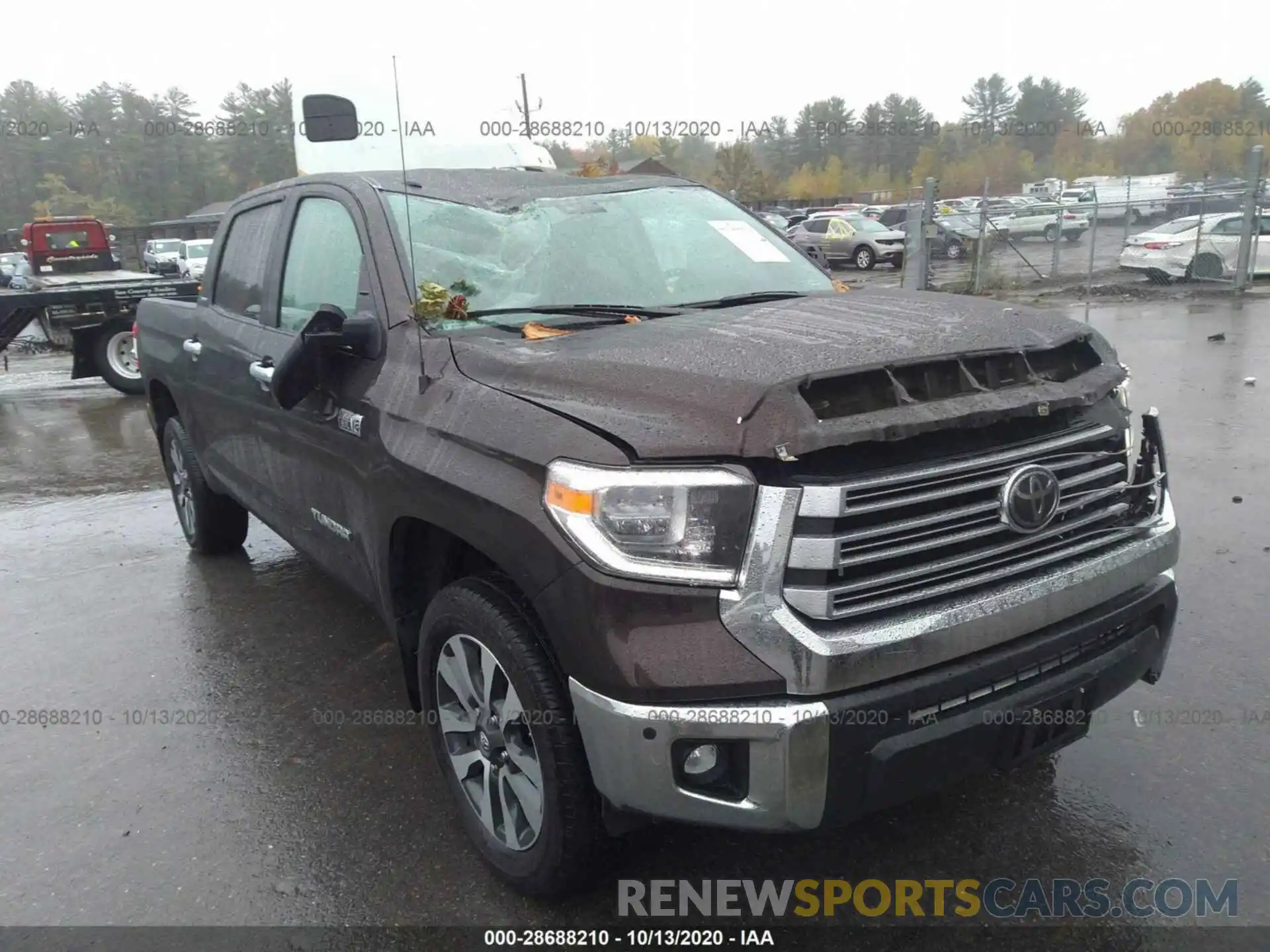 1 Photograph of a damaged car 5TFHY5F13KX858873 TOYOTA TUNDRA 4WD 2019