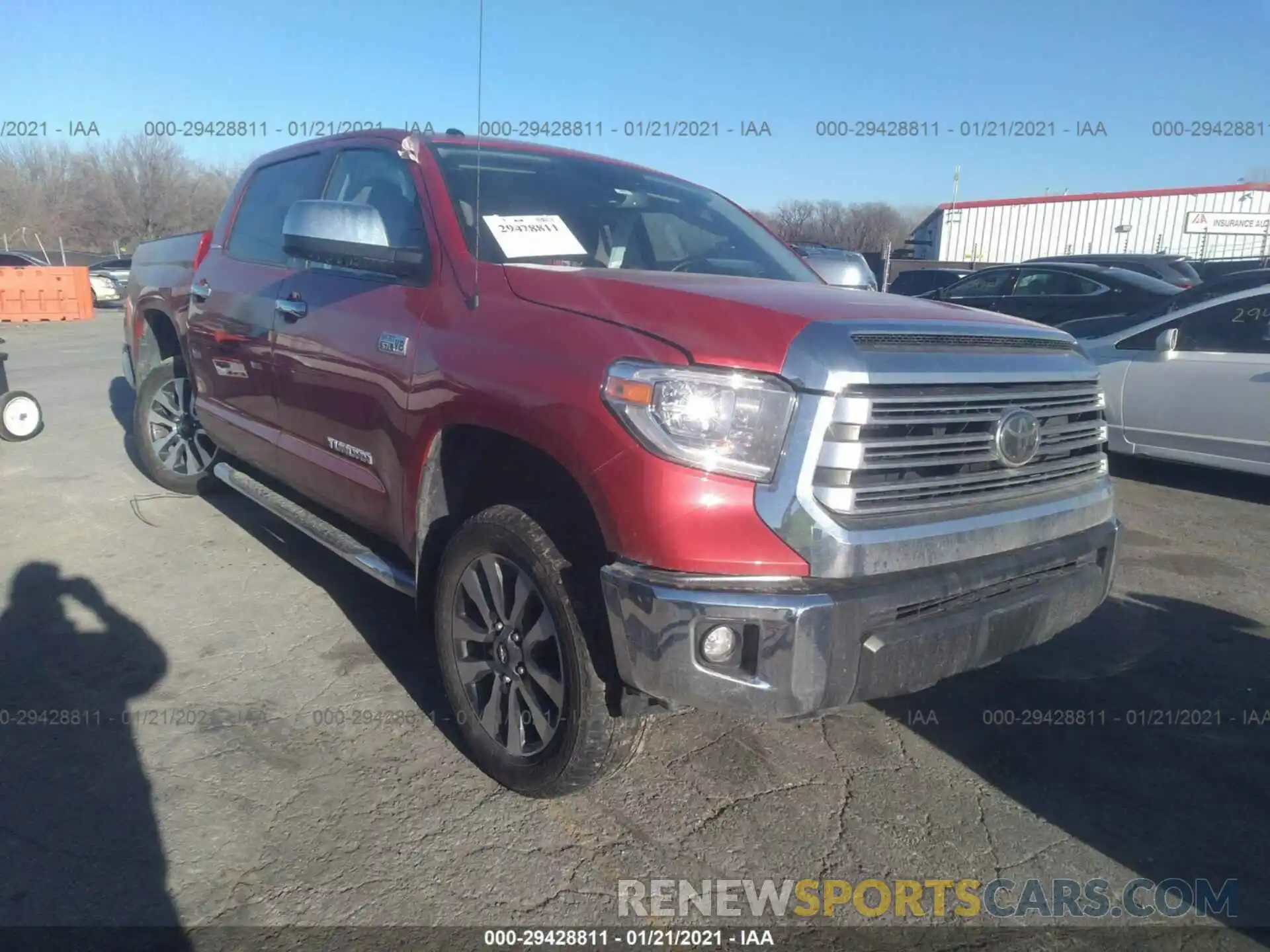 1 Photograph of a damaged car 5TFHY5F14KX782810 TOYOTA TUNDRA 4WD 2019