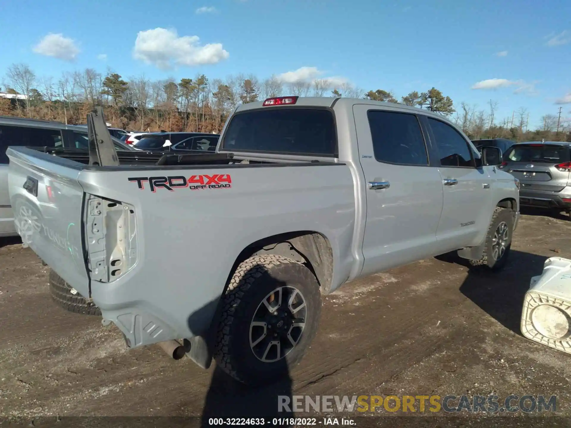 4 Photograph of a damaged car 5TFHY5F14KX834369 TOYOTA TUNDRA 4WD 2019