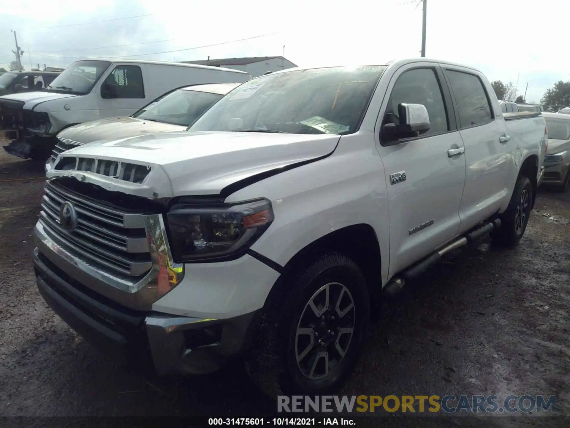 2 Photograph of a damaged car 5TFHY5F15KX803034 TOYOTA TUNDRA 4WD 2019