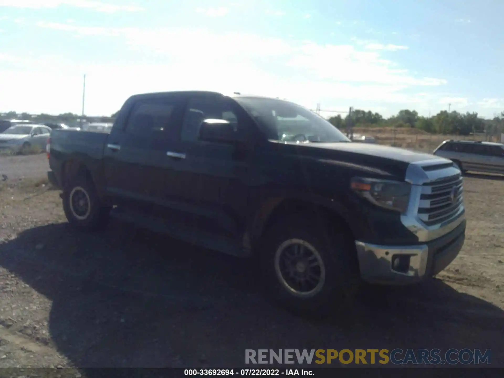 1 Photograph of a damaged car 5TFHY5F18KX842653 TOYOTA TUNDRA 4WD 2019