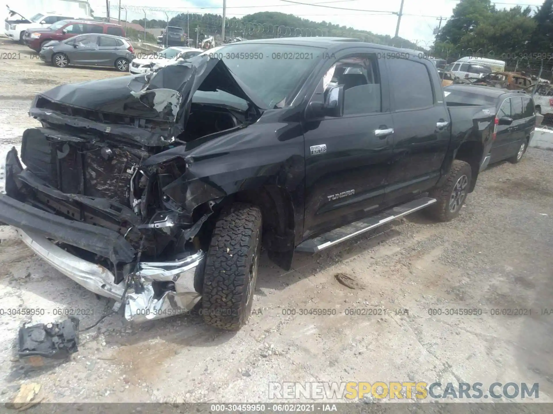 2 Photograph of a damaged car 5TFHY5F19KX780115 TOYOTA TUNDRA 4WD 2019