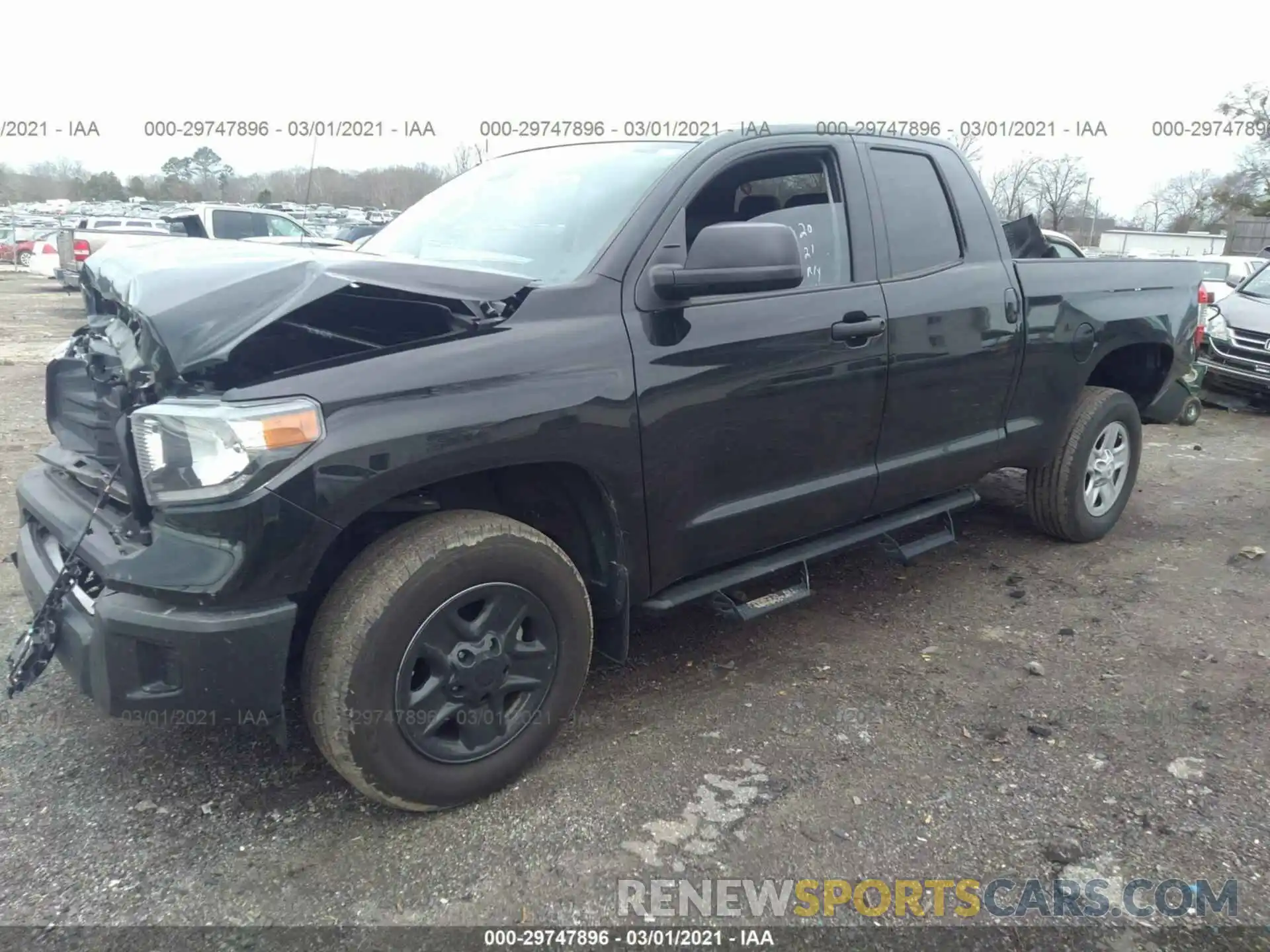 2 Photograph of a damaged car 5TFUM5F16KX083687 TOYOTA TUNDRA 4WD 2019