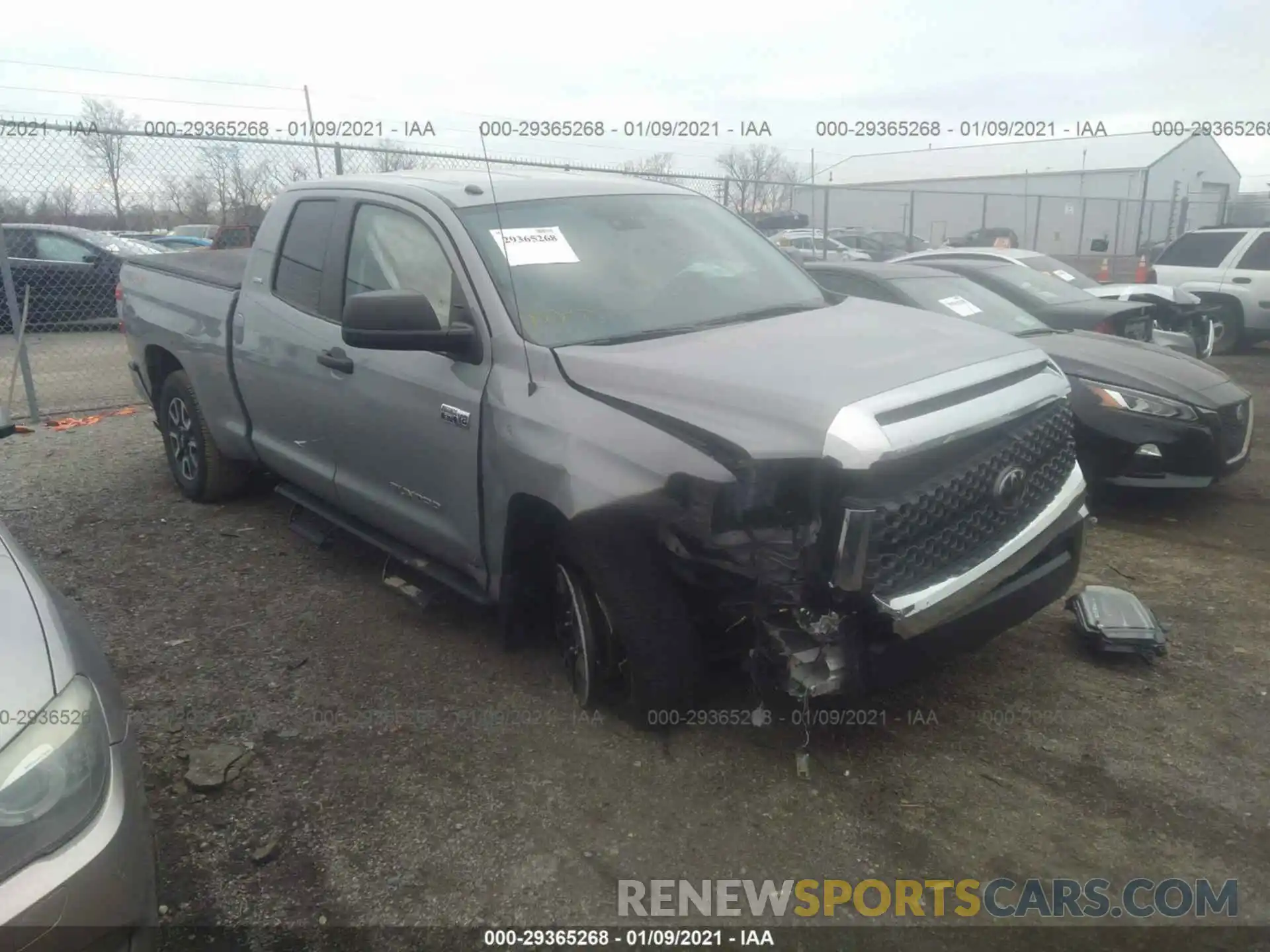 1 Photograph of a damaged car 5TFUW5F10KX838634 TOYOTA TUNDRA 4WD 2019