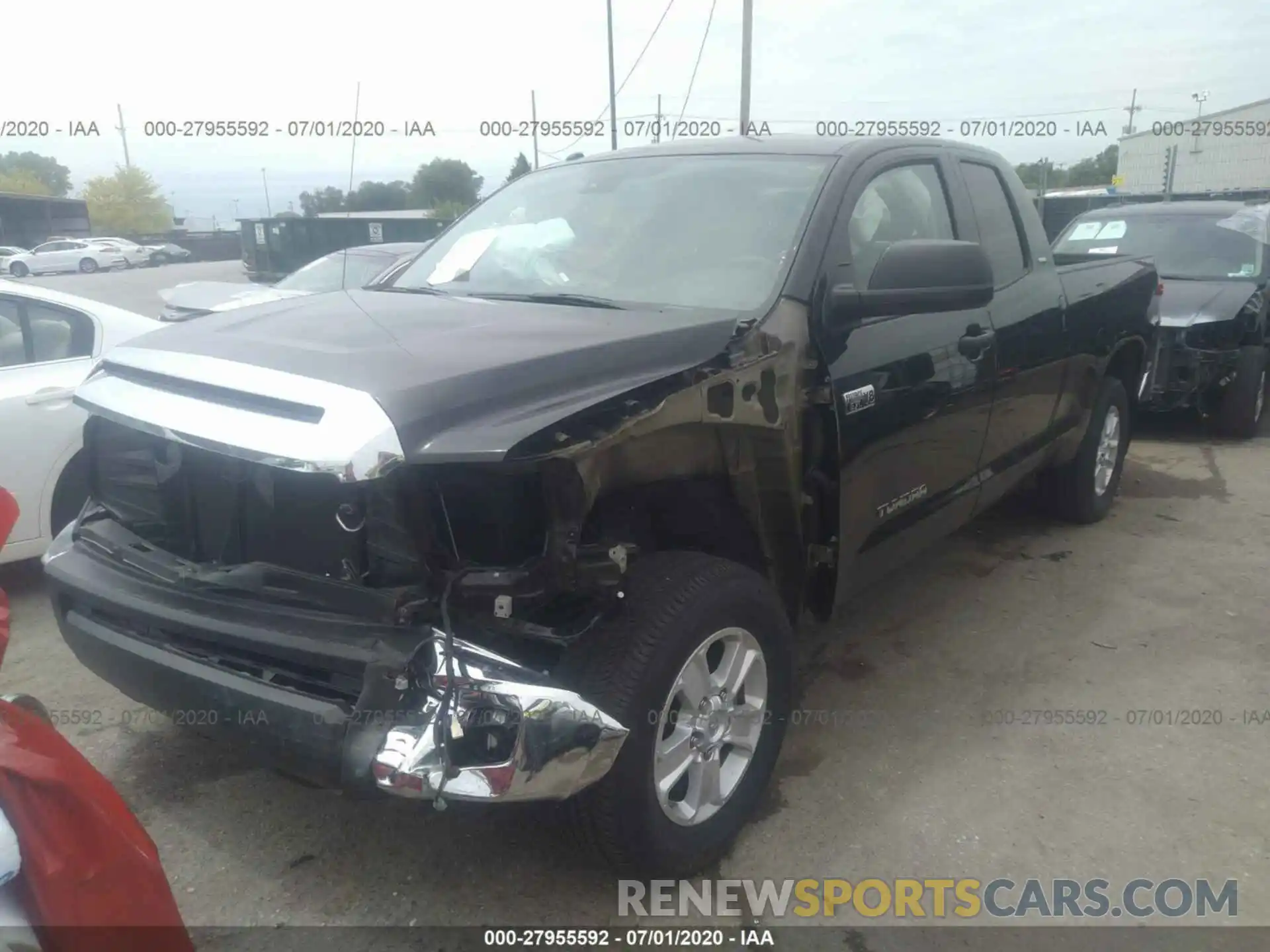 2 Photograph of a damaged car 5TFUW5F11KX791839 TOYOTA TUNDRA 4WD 2019