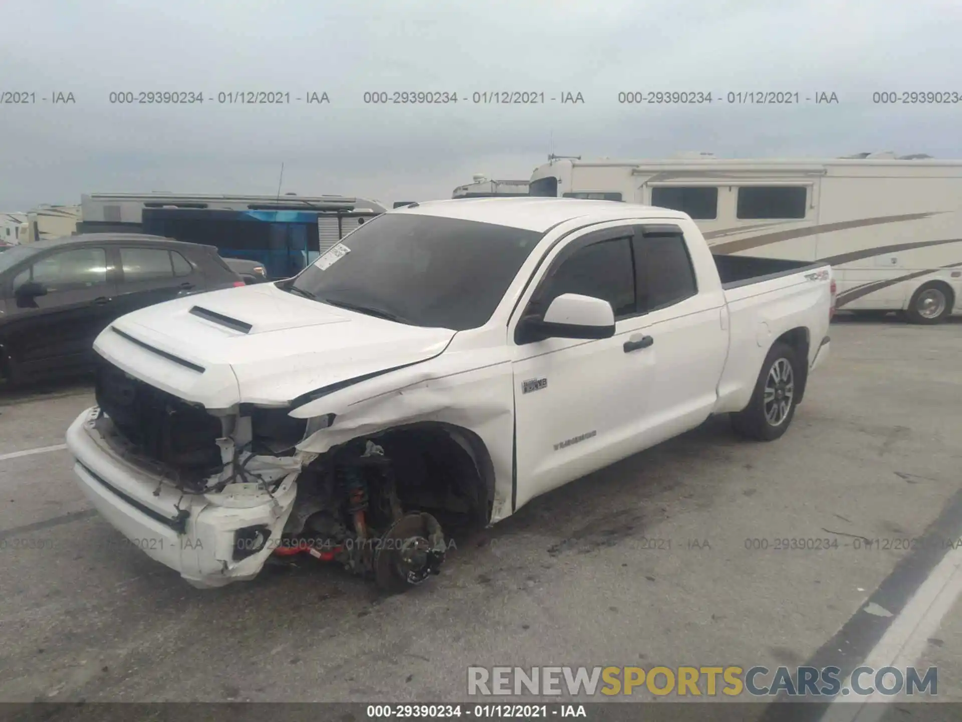 2 Photograph of a damaged car 5TFUW5F12KX835055 TOYOTA TUNDRA 4WD 2019