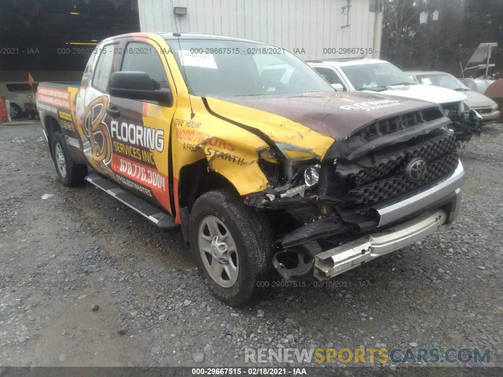 1 Photograph of a damaged car 5TFUW5F1XKX821548 TOYOTA TUNDRA 4WD 2019