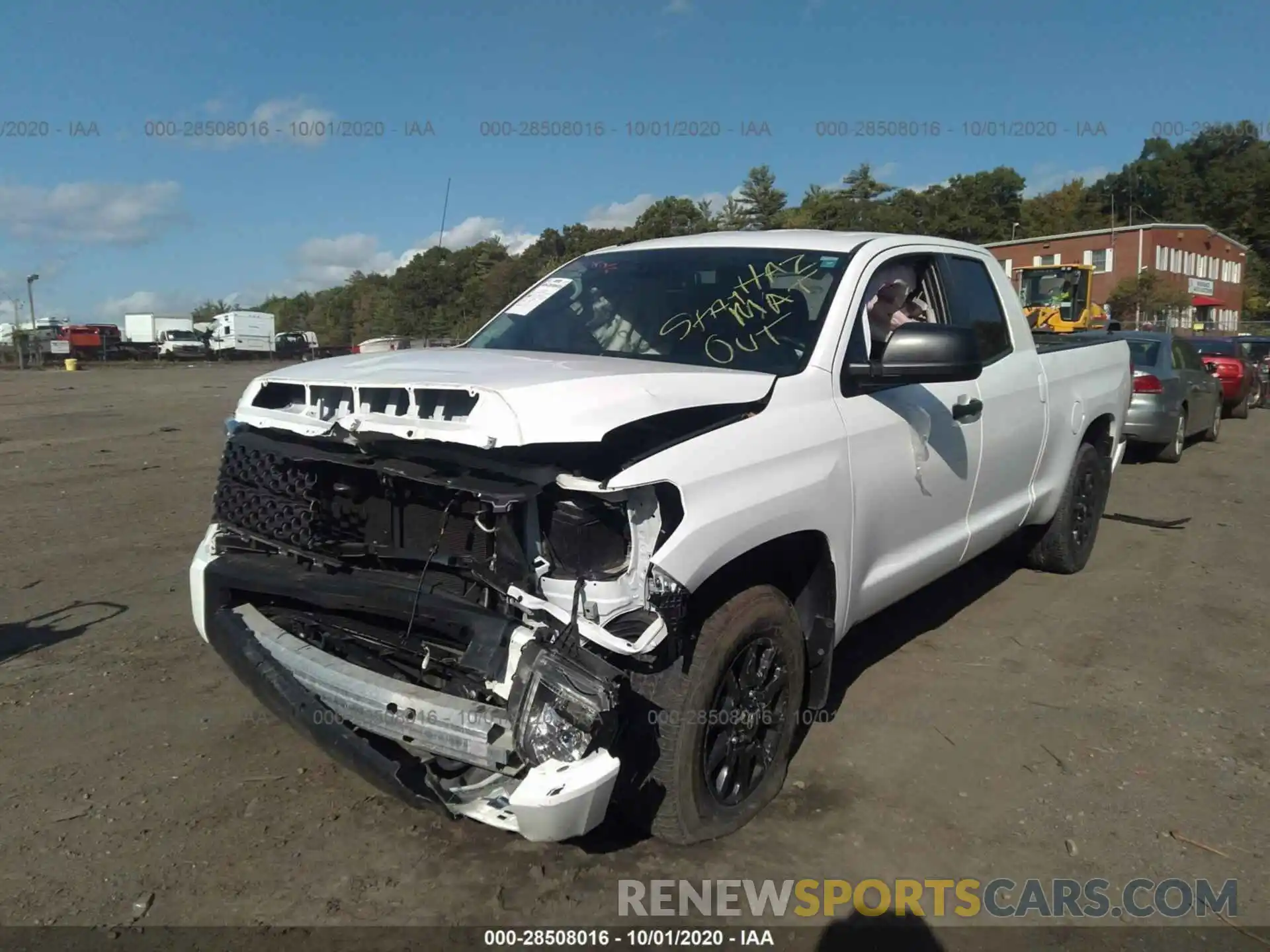 2 Photograph of a damaged car 5TFUY5F12KX779855 TOYOTA TUNDRA 4WD 2019