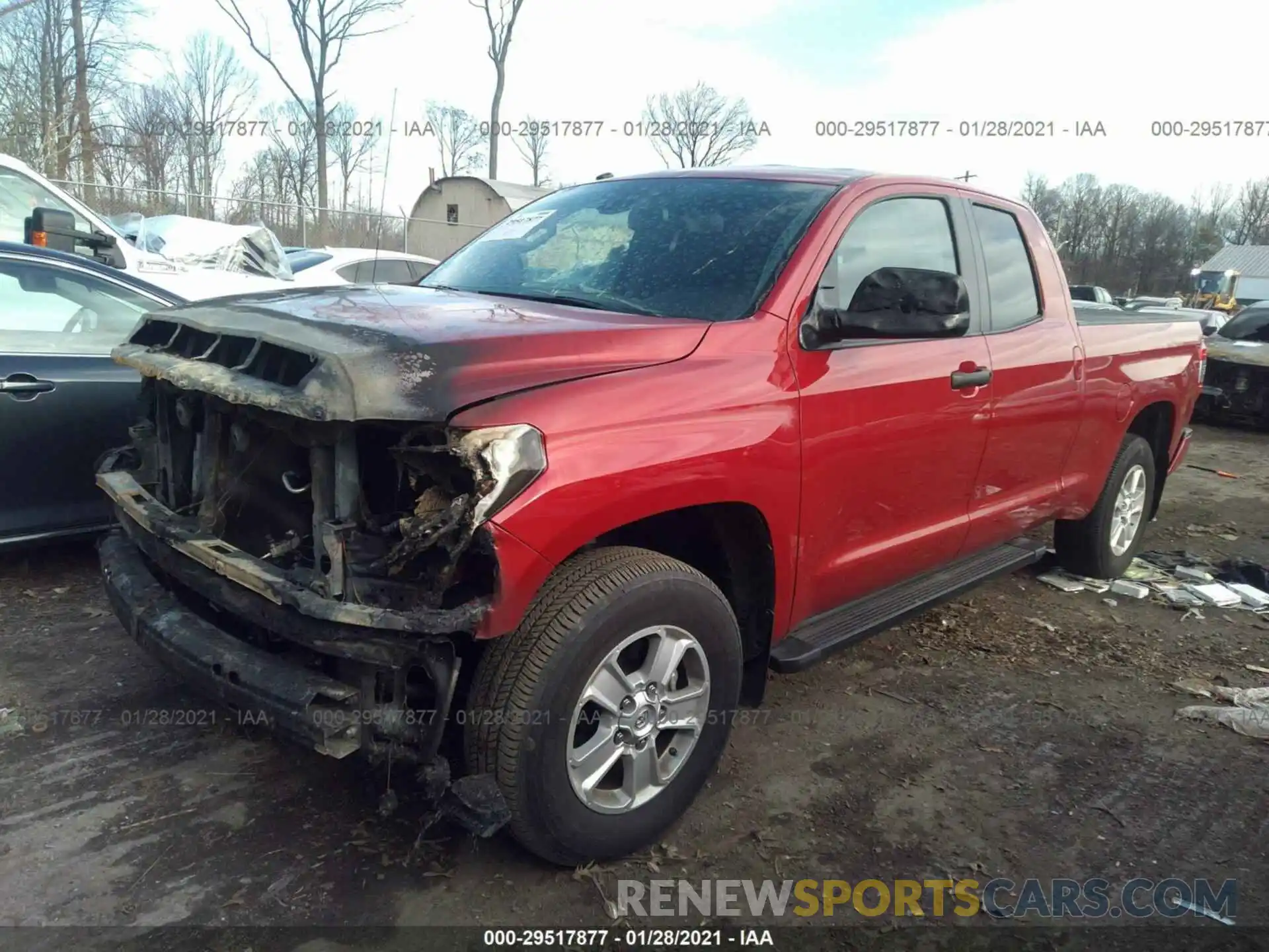 2 Photograph of a damaged car 5TFUY5F16KX803784 TOYOTA TUNDRA 4WD 2019