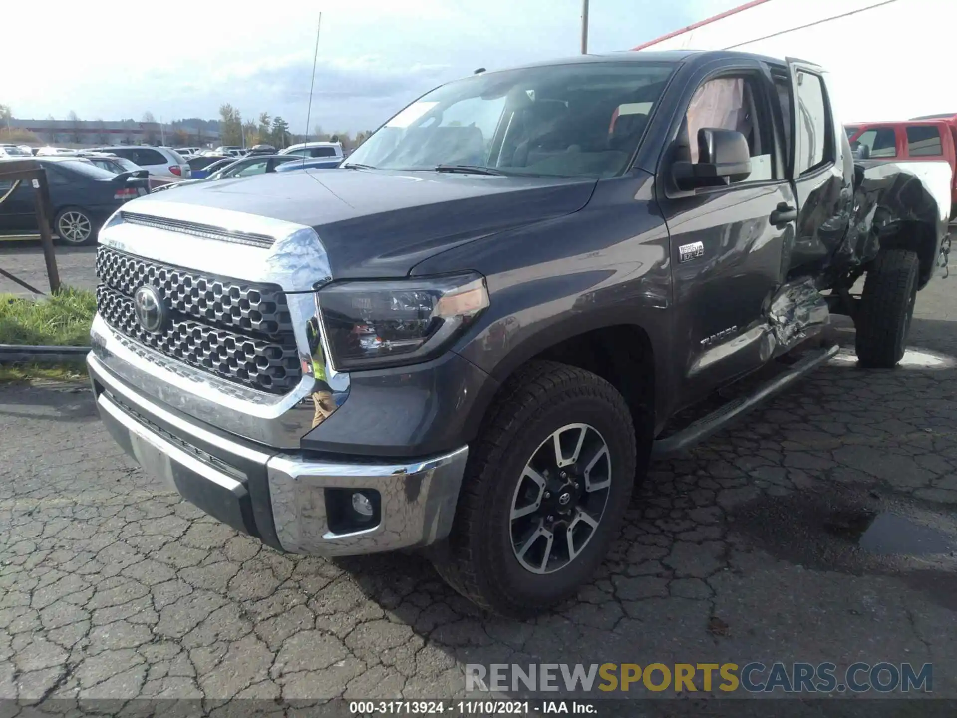 2 Photograph of a damaged car 5TFUY5F19KX828372 TOYOTA TUNDRA 4WD 2019