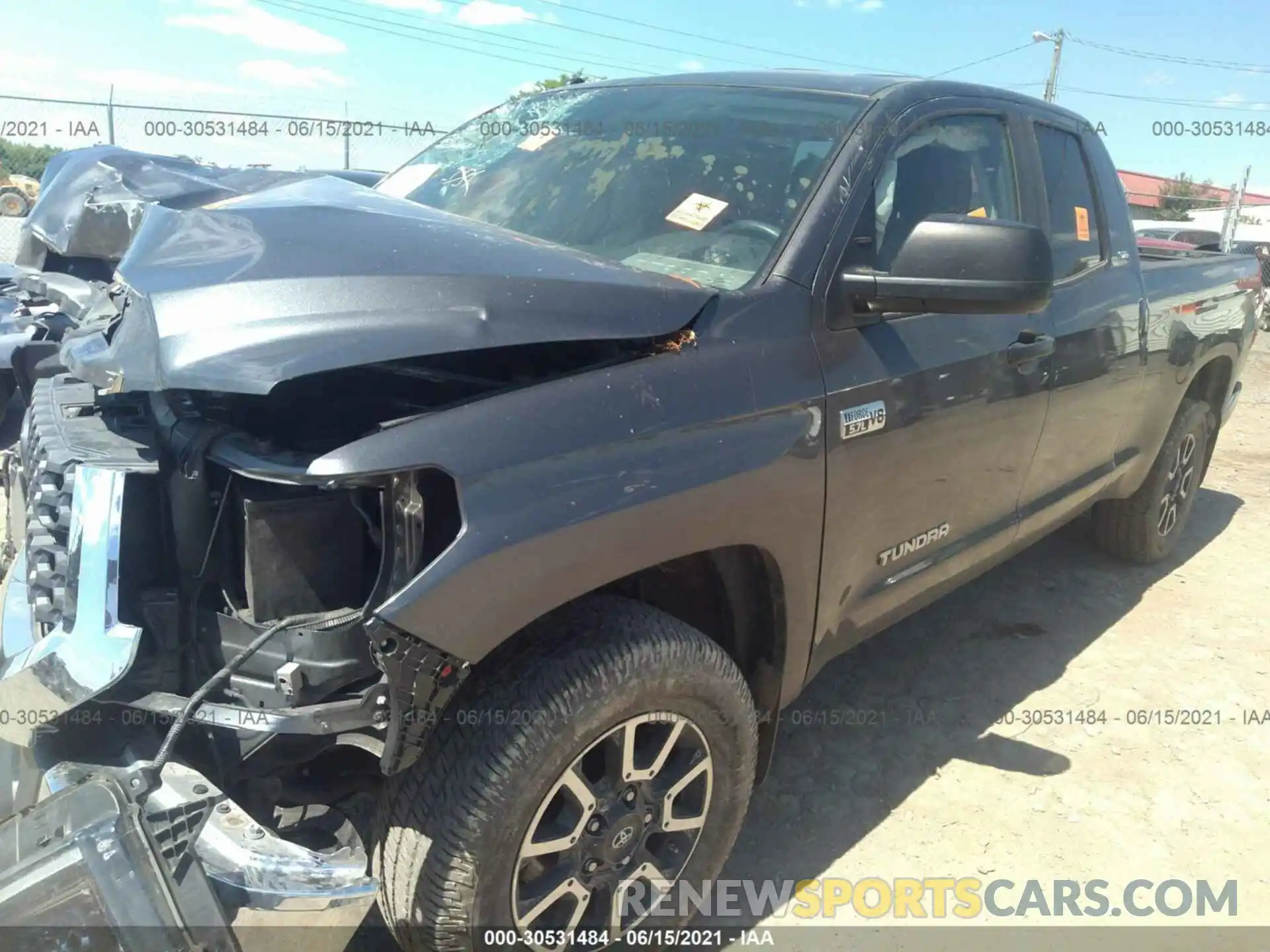 2 Photograph of a damaged car 5TFUY5F19KX843096 TOYOTA TUNDRA 4WD 2019