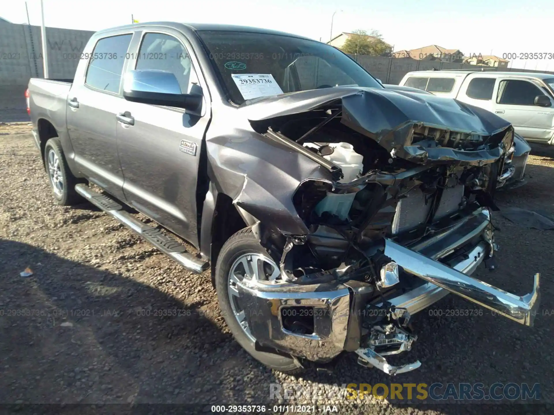 1 Photograph of a damaged car 5TFAY5F10LX947934 TOYOTA TUNDRA 4WD 2020