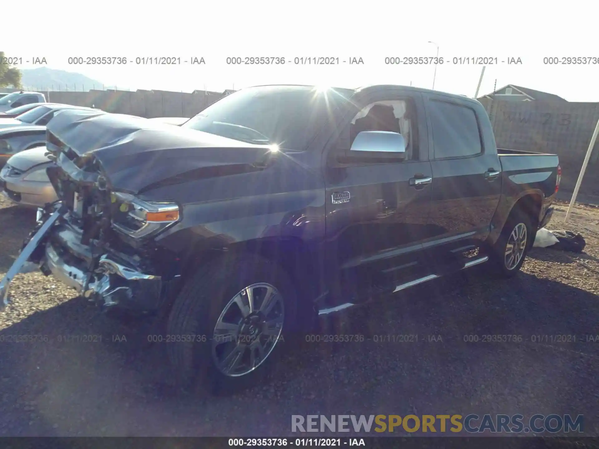 2 Photograph of a damaged car 5TFAY5F10LX947934 TOYOTA TUNDRA 4WD 2020