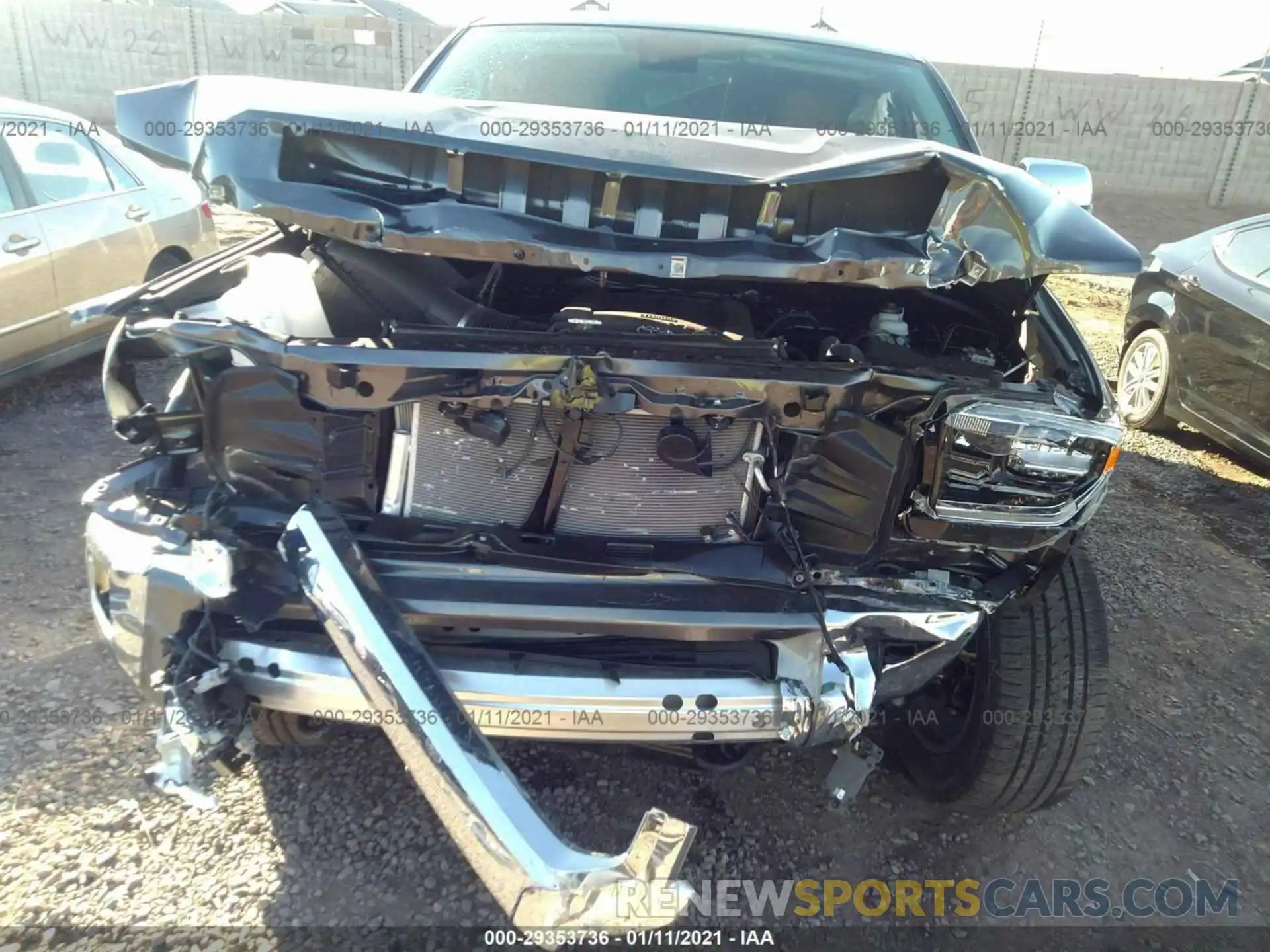 6 Photograph of a damaged car 5TFAY5F10LX947934 TOYOTA TUNDRA 4WD 2020