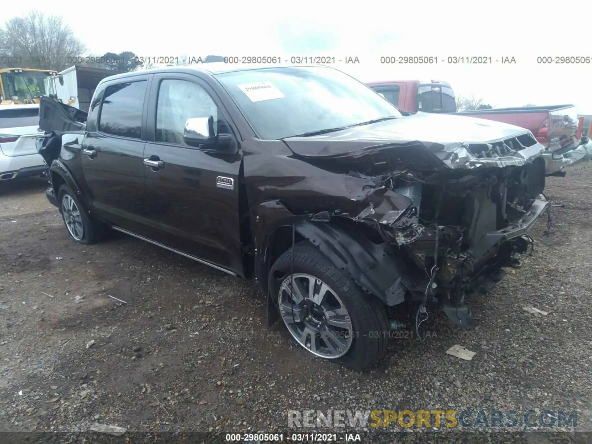 1 Photograph of a damaged car 5TFAY5F11LX886593 TOYOTA TUNDRA 4WD 2020