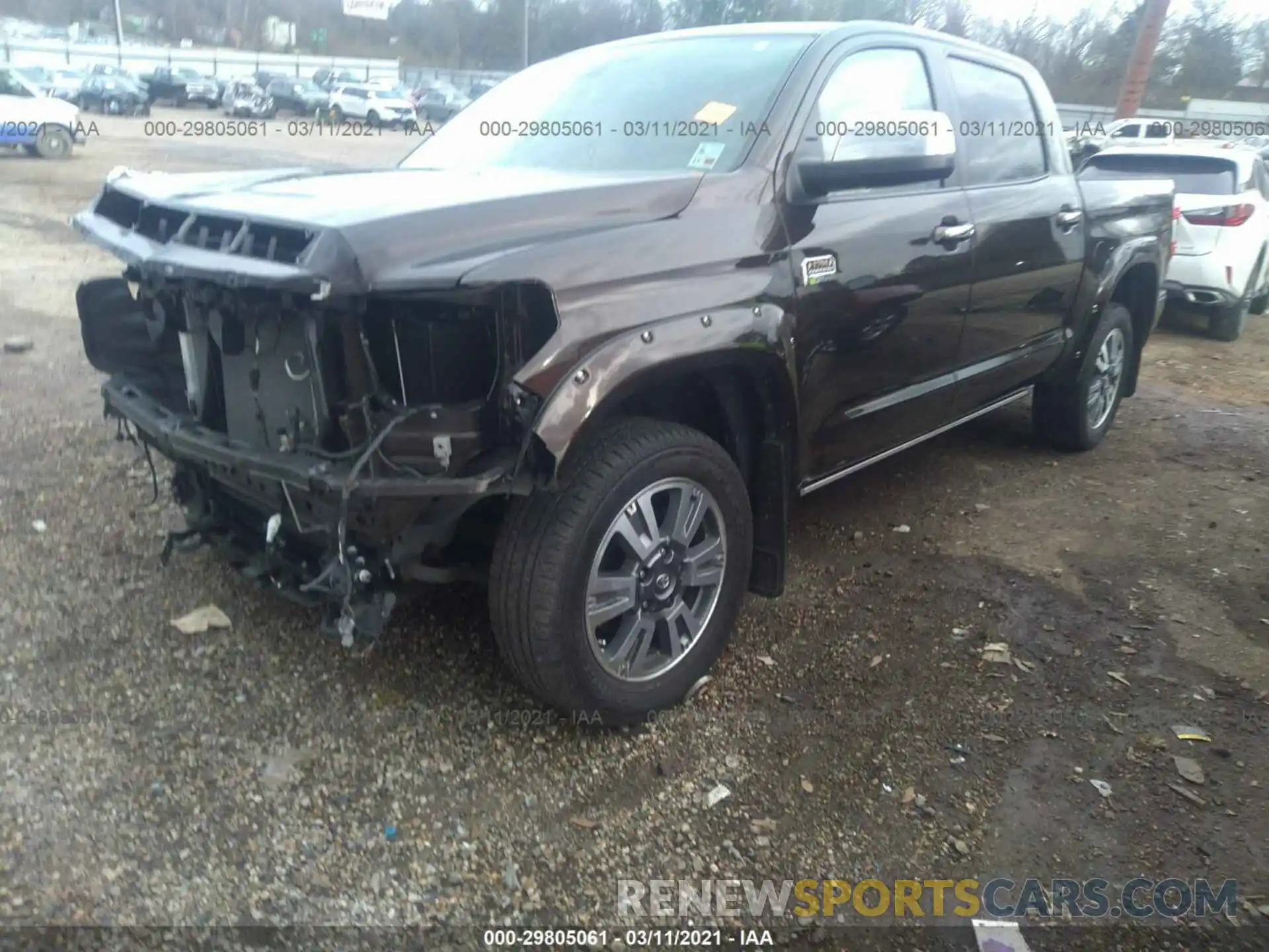 2 Photograph of a damaged car 5TFAY5F11LX886593 TOYOTA TUNDRA 4WD 2020