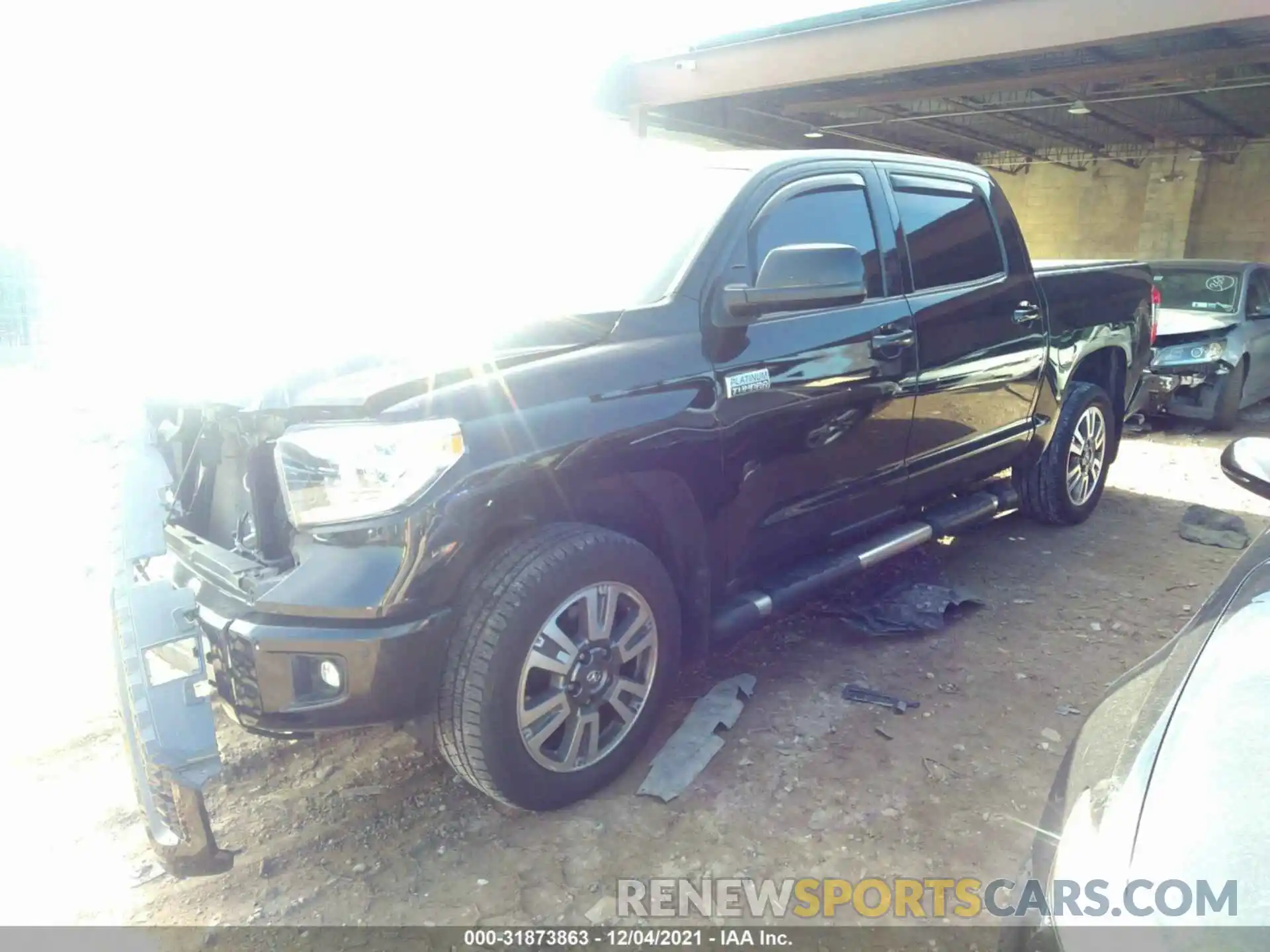 2 Photograph of a damaged car 5TFAY5F12LX881659 TOYOTA TUNDRA 4WD 2020