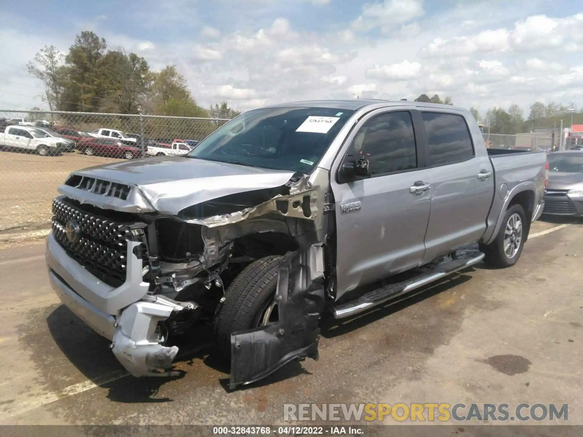 2 Photograph of a damaged car 5TFAY5F13LX879838 TOYOTA TUNDRA 4WD 2020