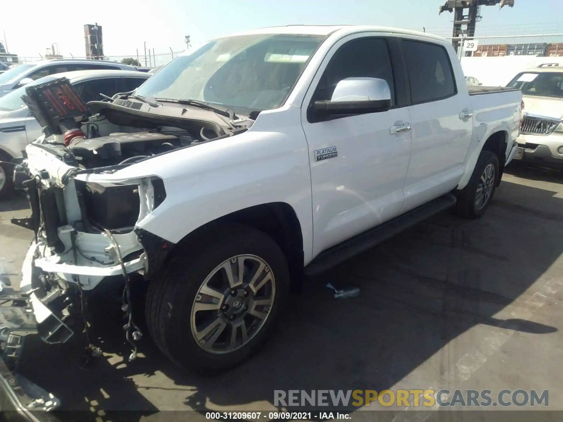 2 Photograph of a damaged car 5TFAY5F14LX912149 TOYOTA TUNDRA 4WD 2020