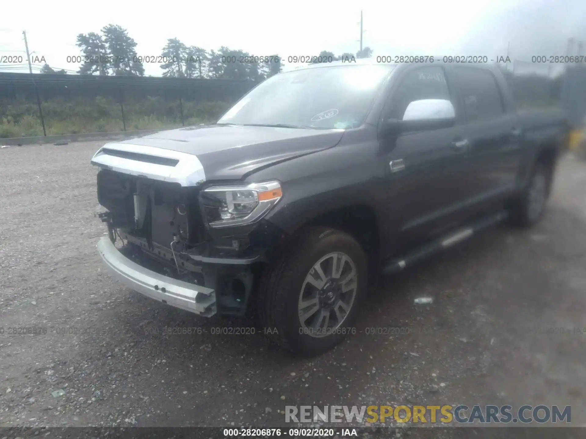 2 Photograph of a damaged car 5TFAY5F16LX887030 TOYOTA TUNDRA 4WD 2020