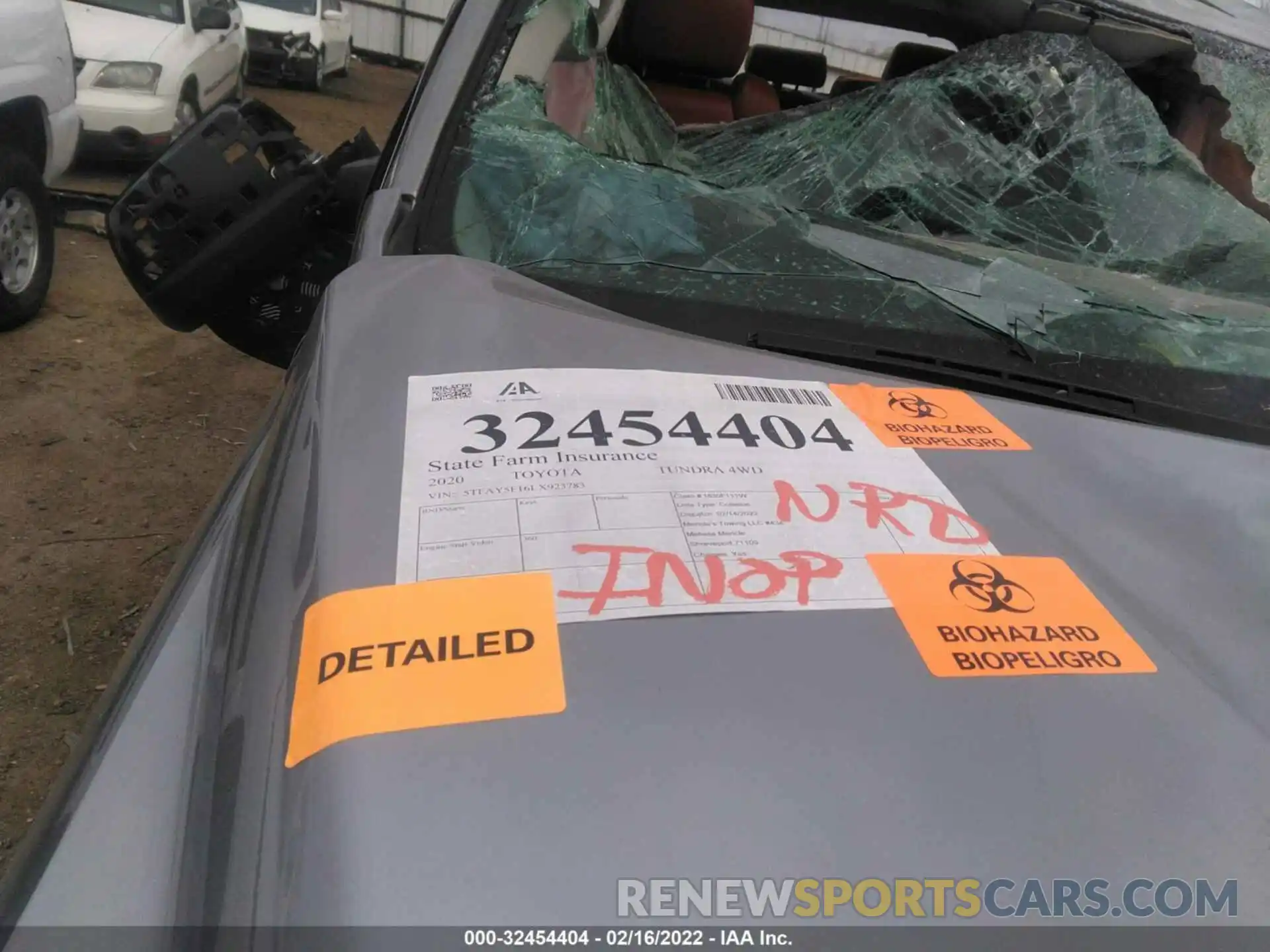 7 Photograph of a damaged car 5TFAY5F16LX923783 TOYOTA TUNDRA 4WD 2020