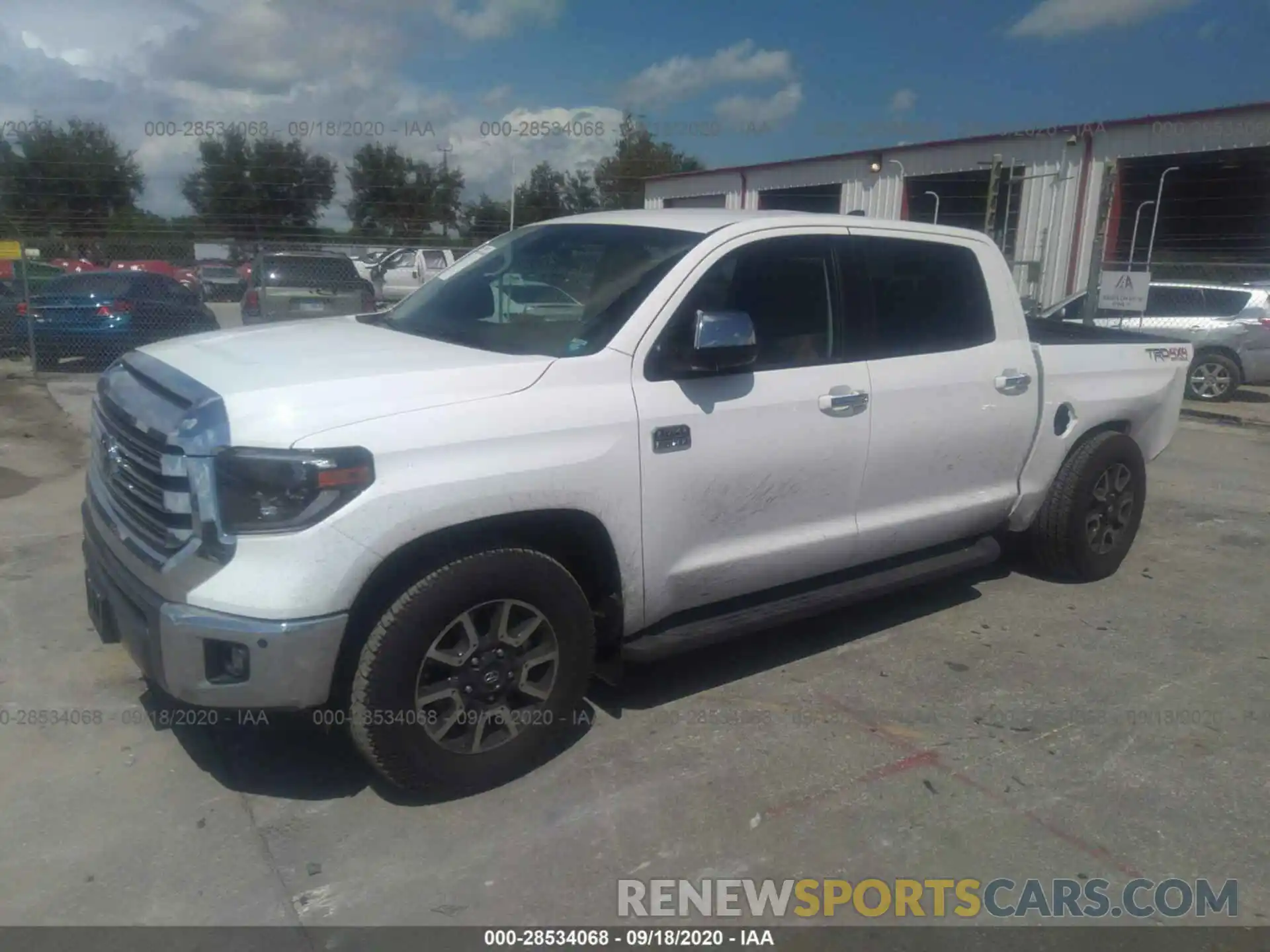 2 Photograph of a damaged car 5TFAY5F16LX936887 TOYOTA TUNDRA 4WD 2020