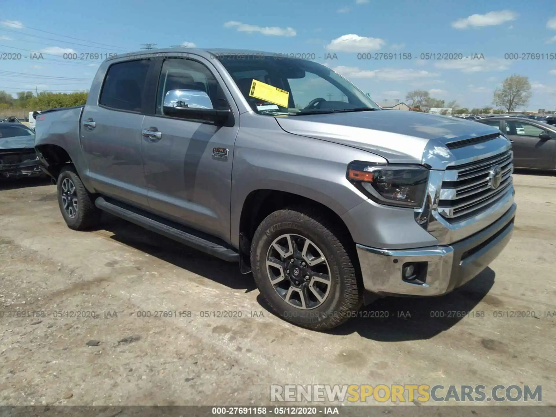 1 Photograph of a damaged car 5TFAY5F17LX872049 TOYOTA TUNDRA 4WD 2020