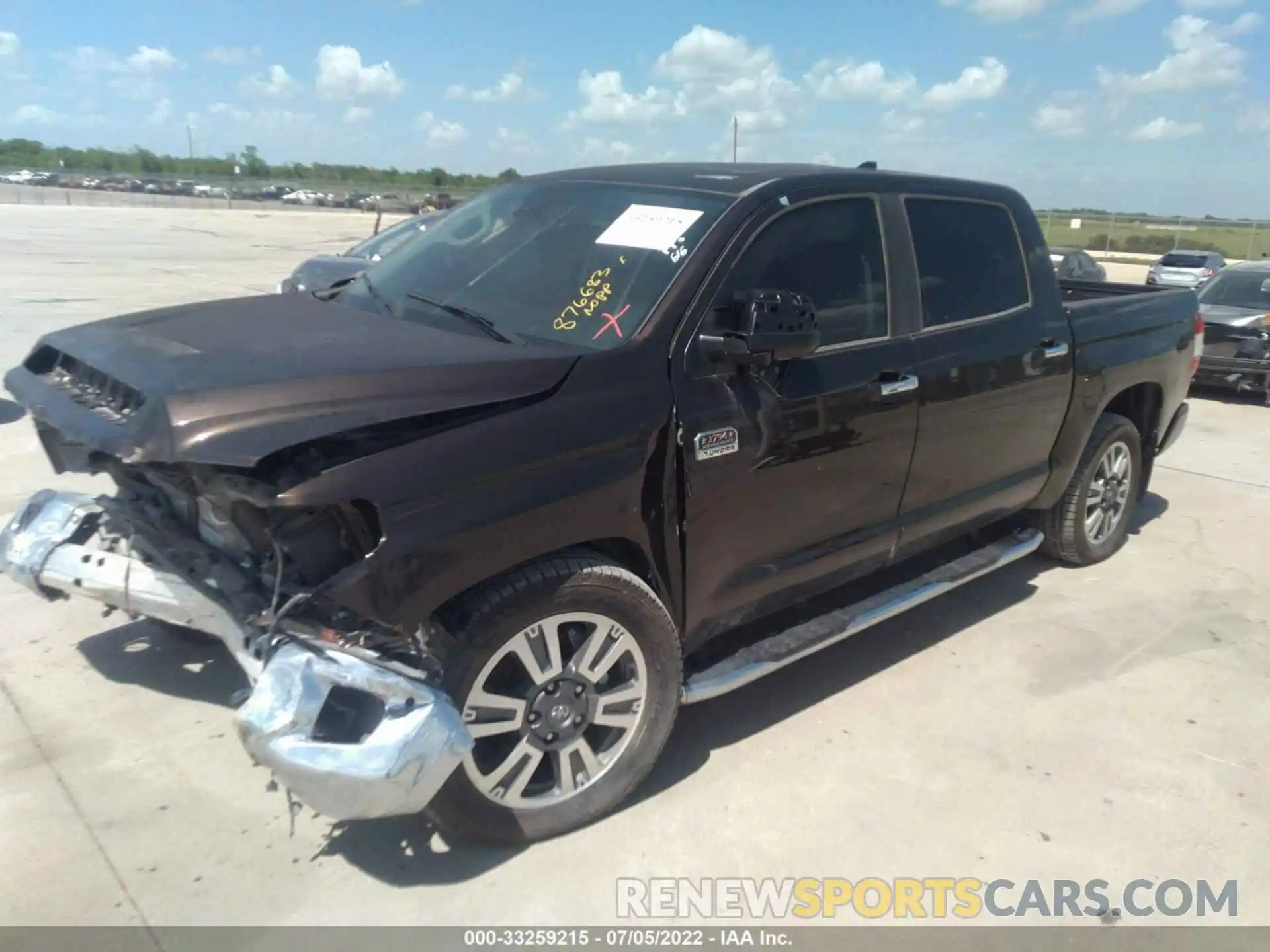 2 Photograph of a damaged car 5TFAY5F17LX876683 TOYOTA TUNDRA 4WD 2020