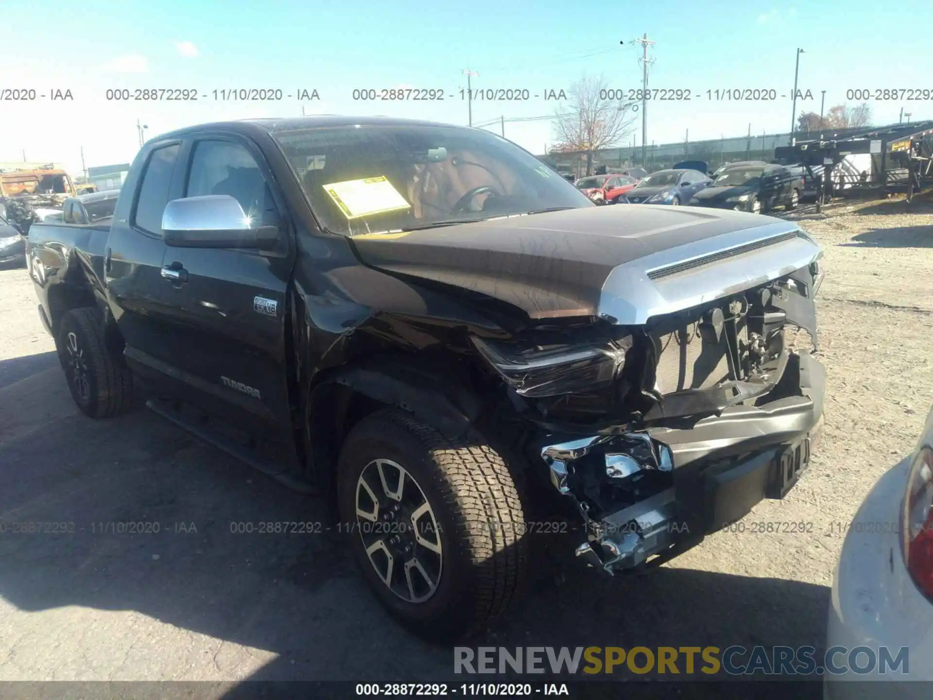 1 Photograph of a damaged car 5TFBY5F15LX883636 TOYOTA TUNDRA 4WD 2020