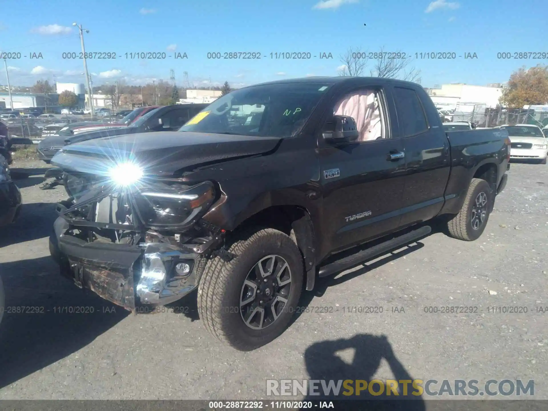 2 Photograph of a damaged car 5TFBY5F15LX883636 TOYOTA TUNDRA 4WD 2020